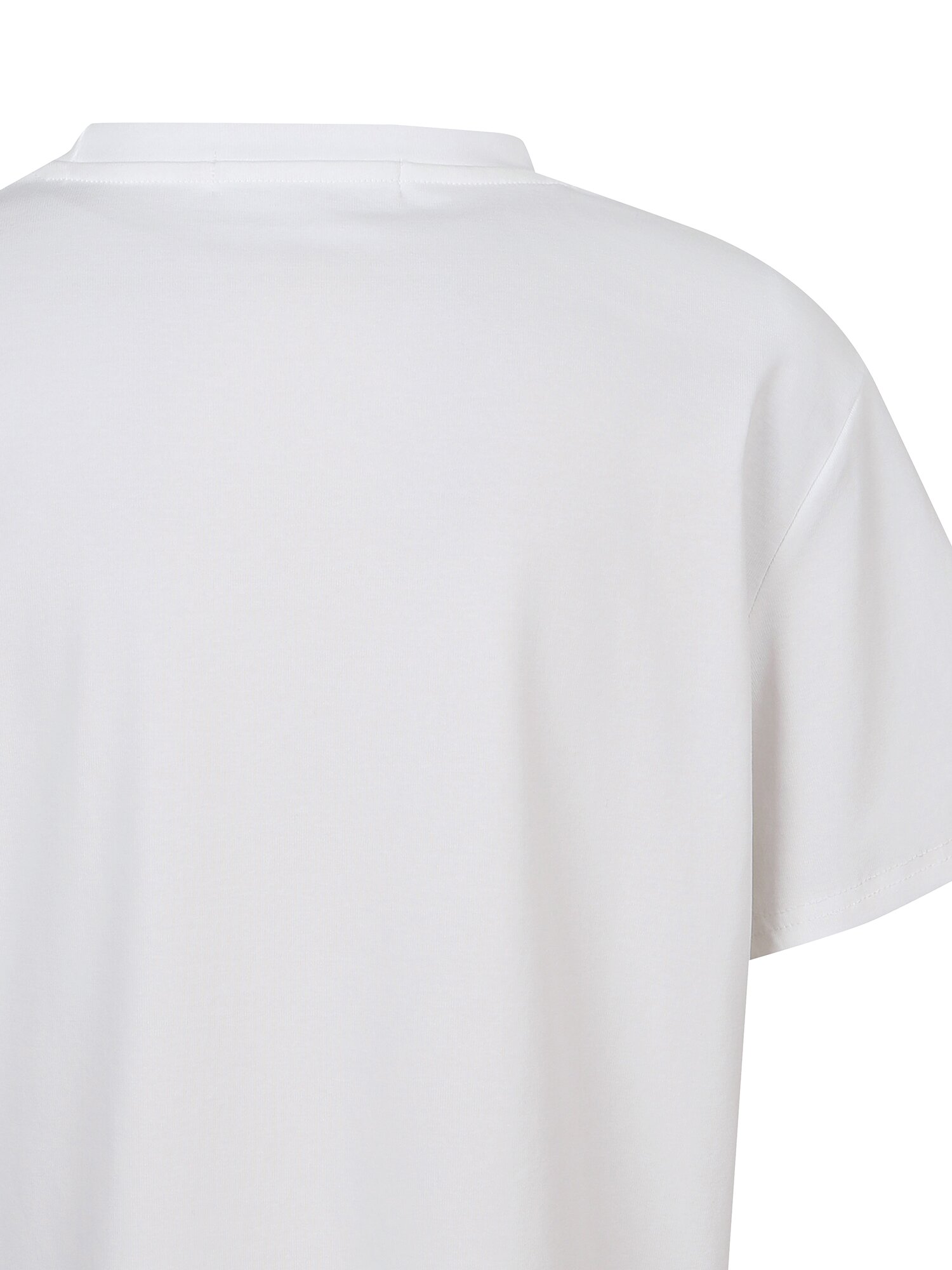 레터링 포인트 라운드넥 티셔츠 (WHITE)
