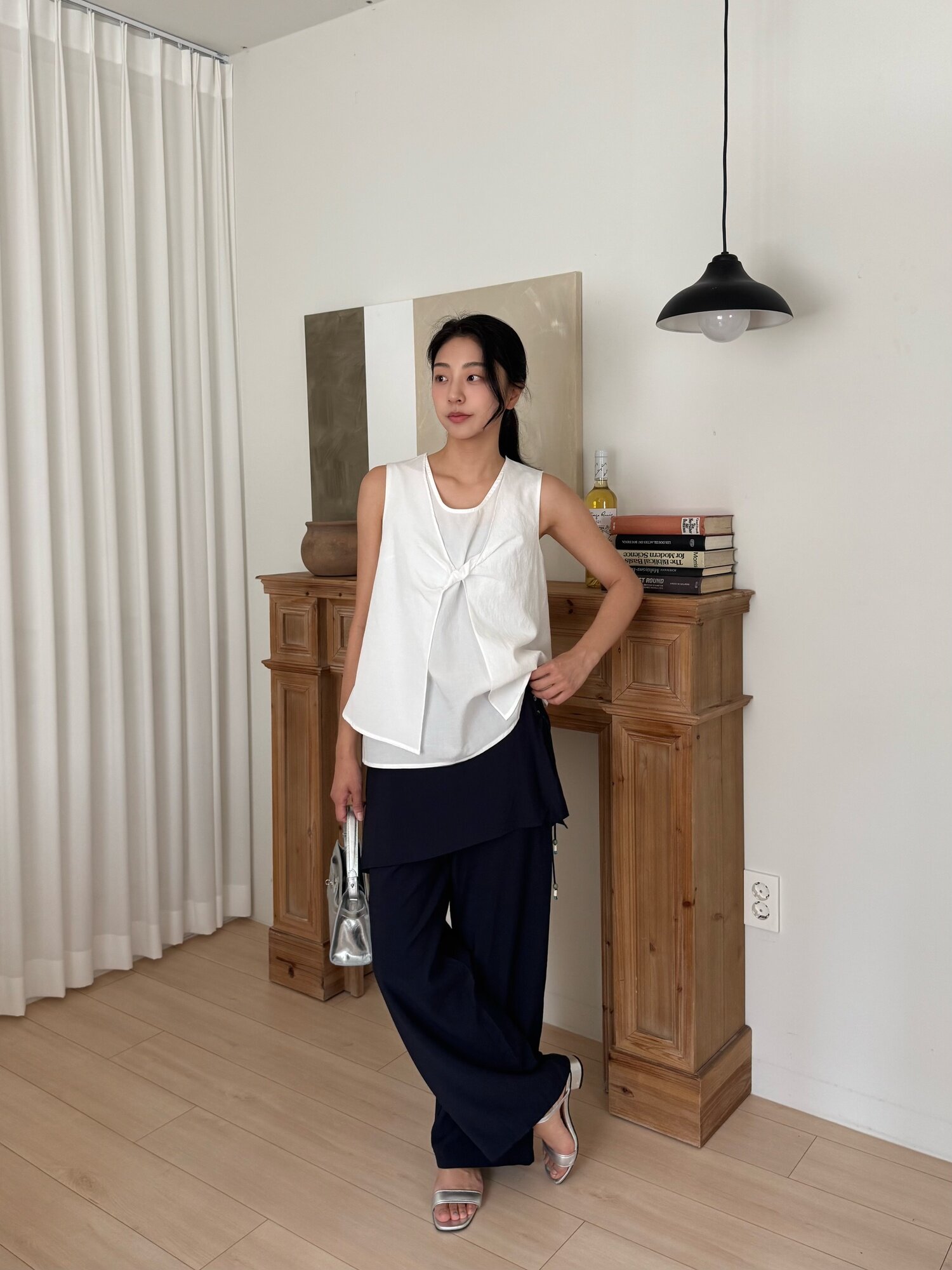 베스트 레이어드 블라우스 (WHITE)