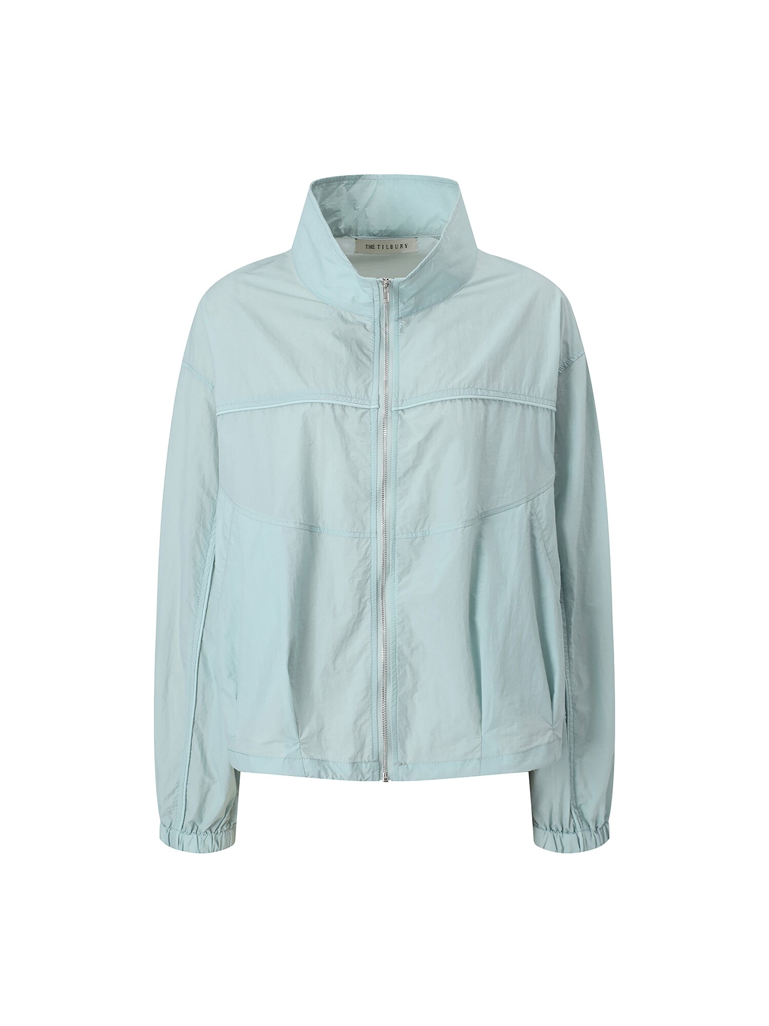 나일론 파이핑 배색 점퍼 (LIGHT BLUE)