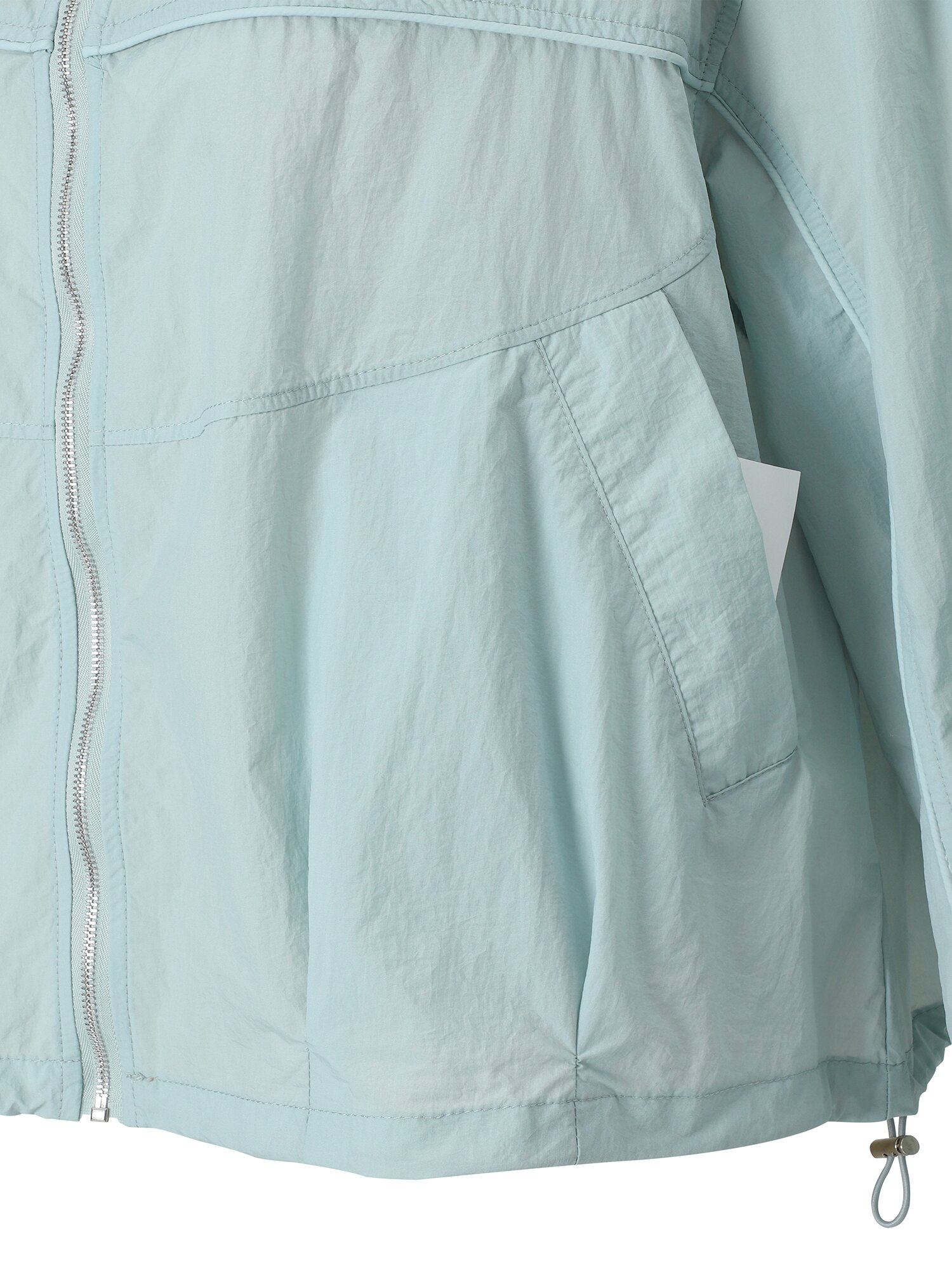 나일론 파이핑 배색 점퍼 (LIGHT BLUE)
