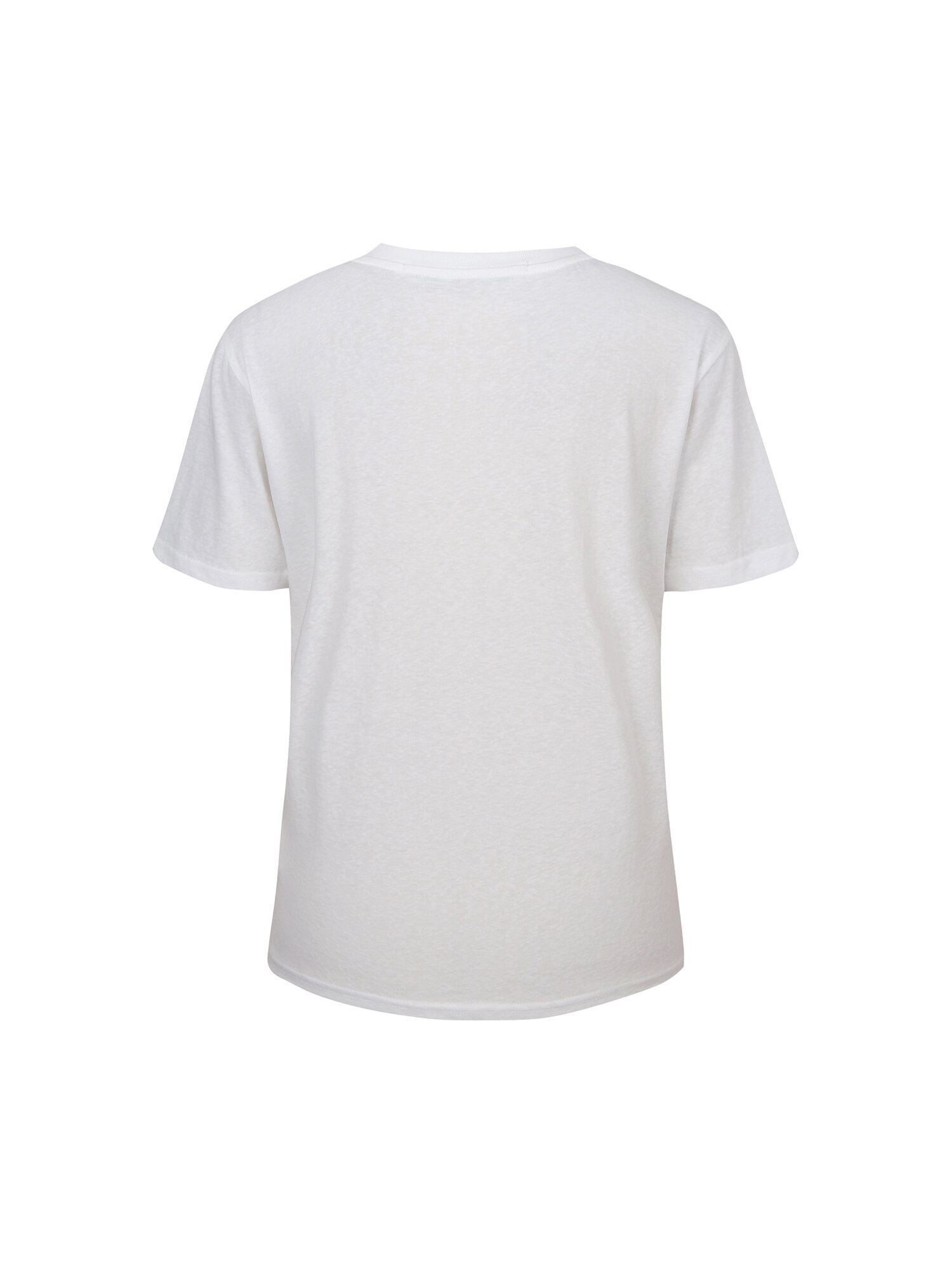 프린팅 라운드넥 티셔츠 (WHITE)