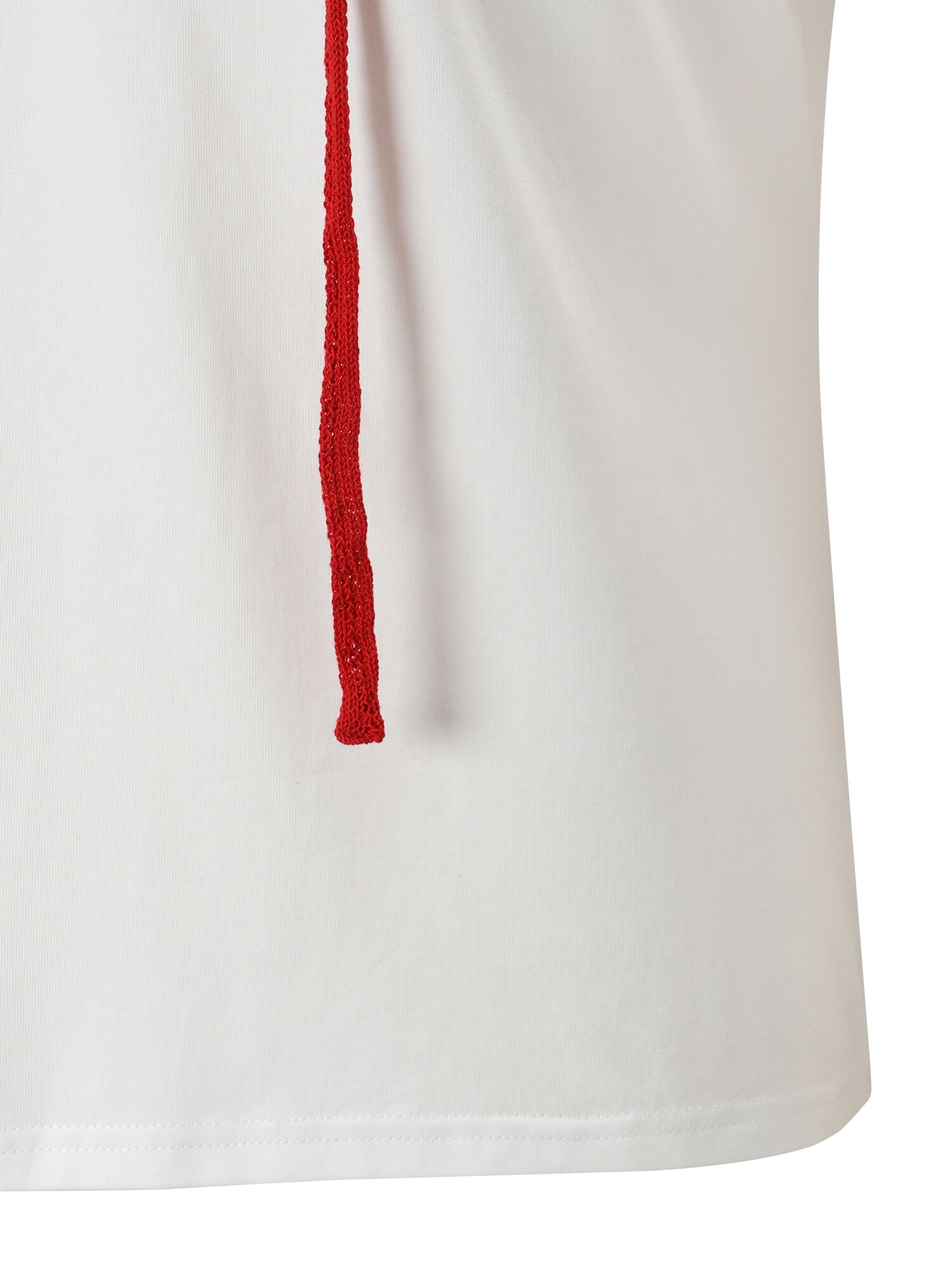 머플러 레이어드 자수 티셔츠 (WHITE)