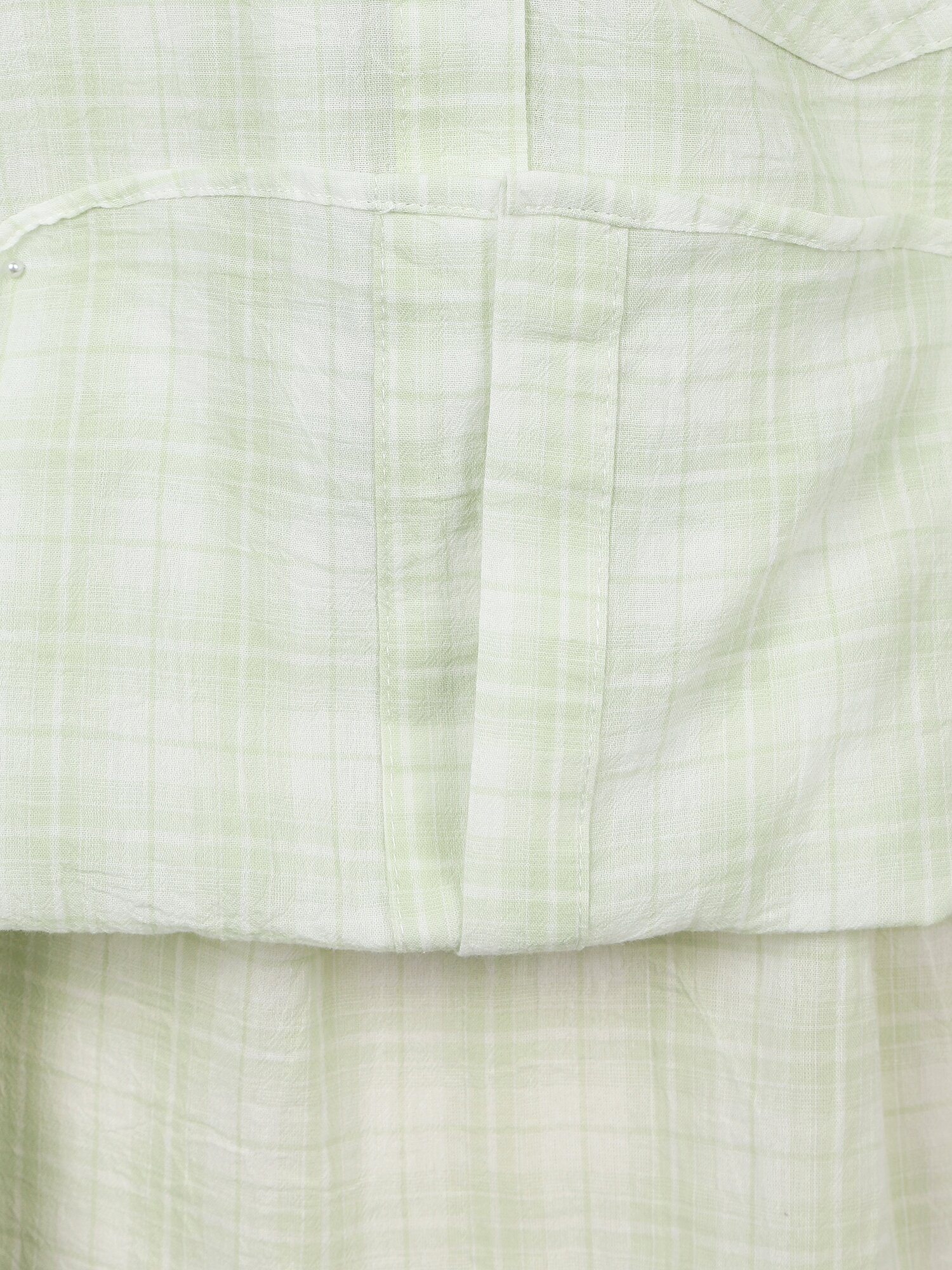 슬리브리스 레이어드 셔츠 칼라 블라우스 (YELLOW GREEN)