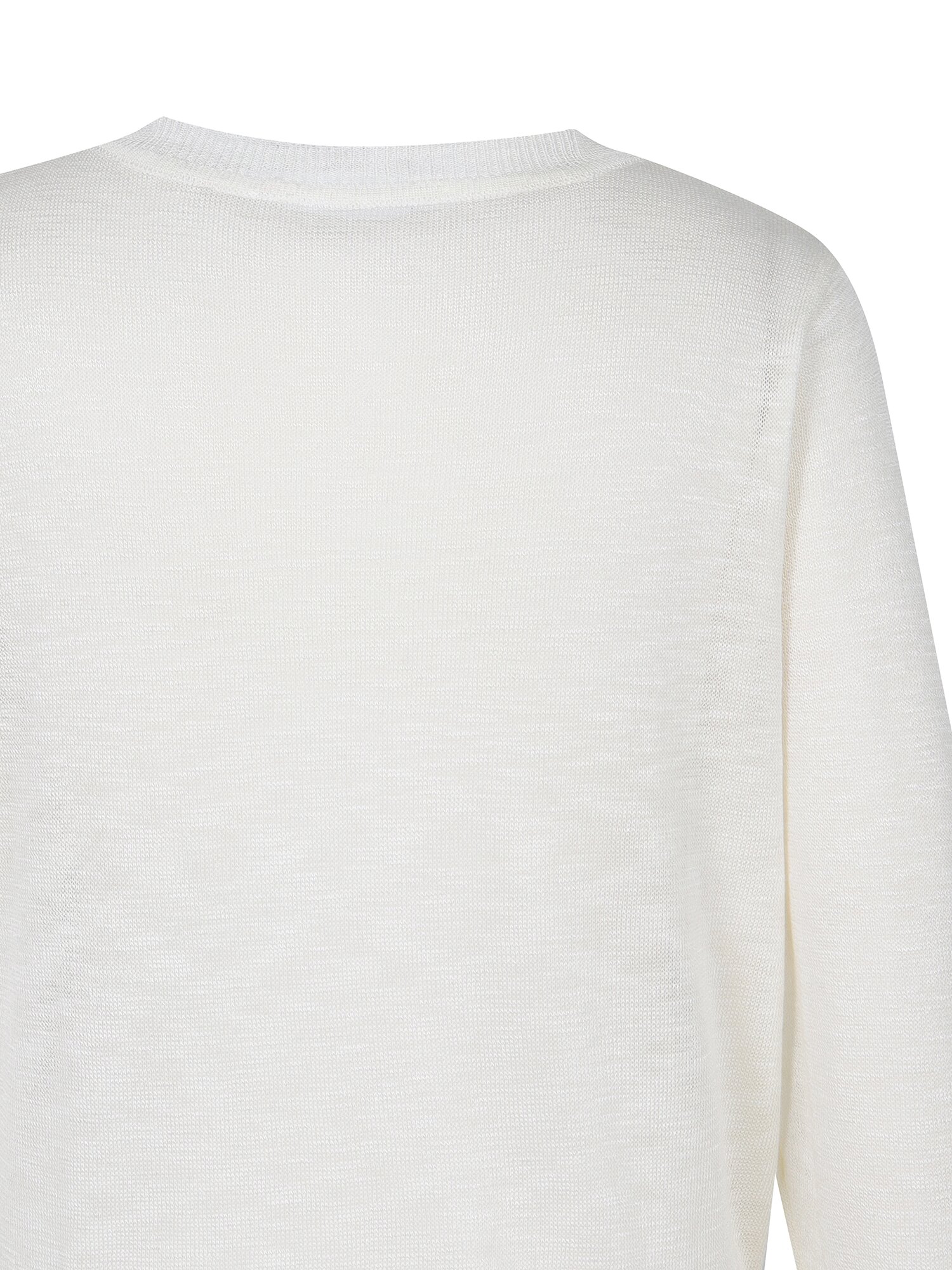 레이스 배색 라운드넥 가디건 (WHITE)