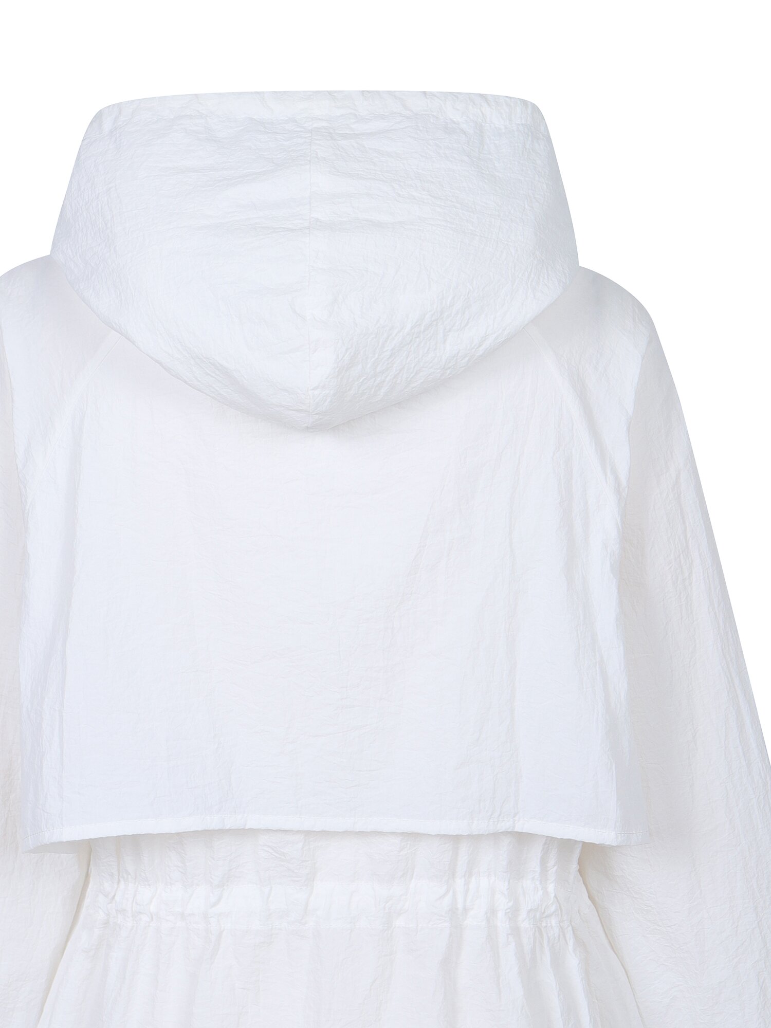 크링클 후드 래글런 집업 점퍼 (WHITE)