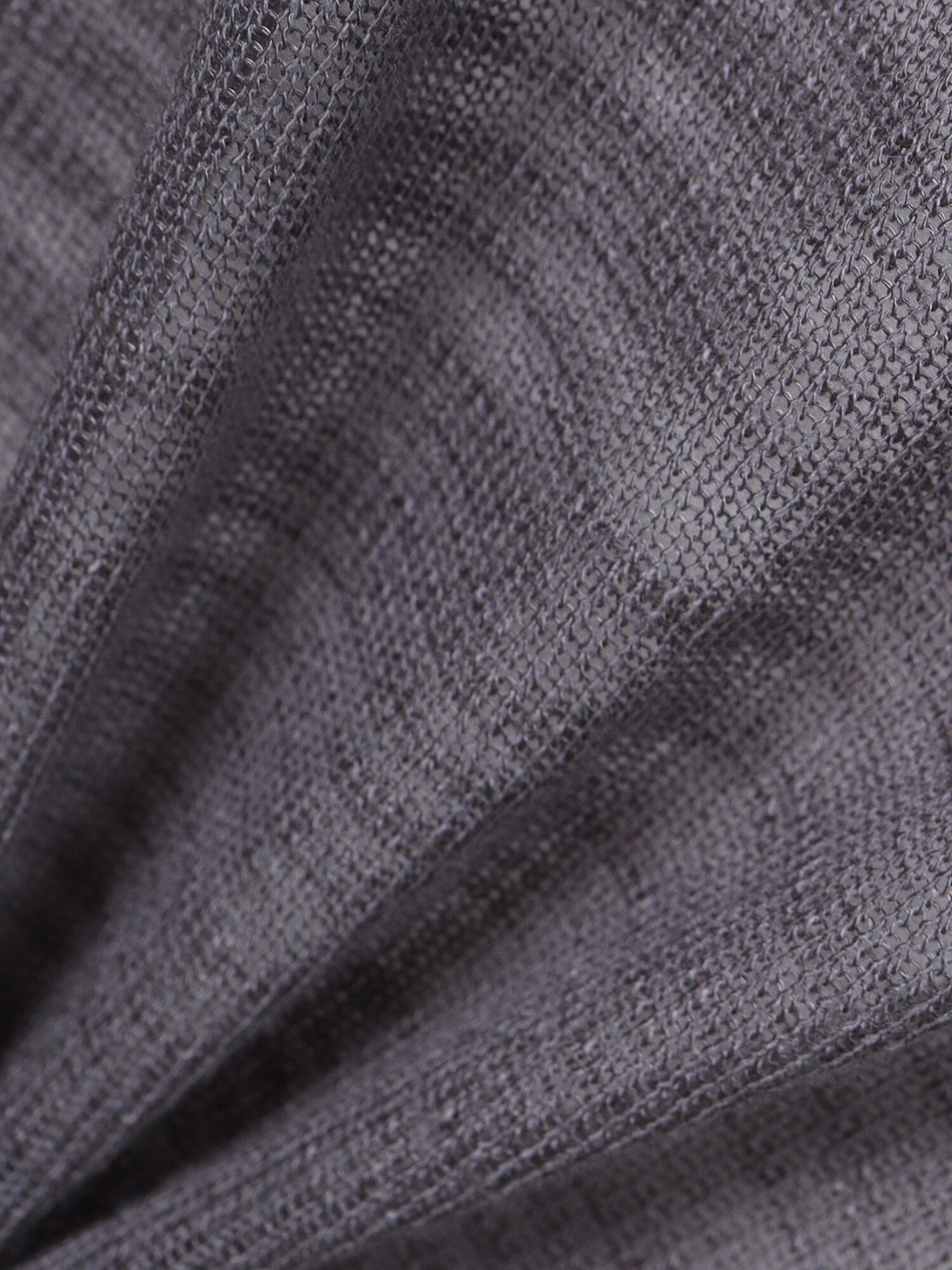 라운드넥 레이어드 셔링 니트 (DARK GREY)