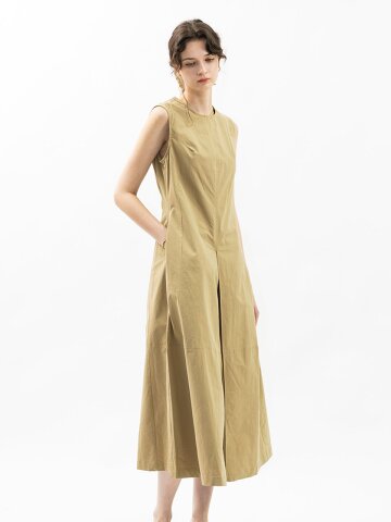 WD_Clean silhouette dress_BEIGE