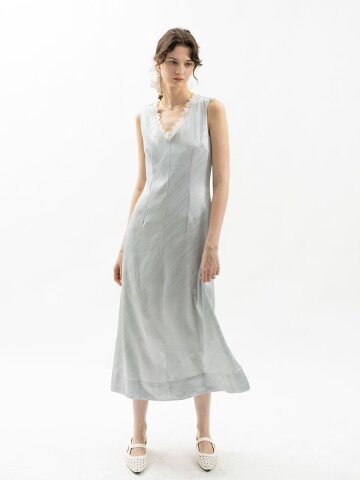 WD_Silky lace line dress_3color