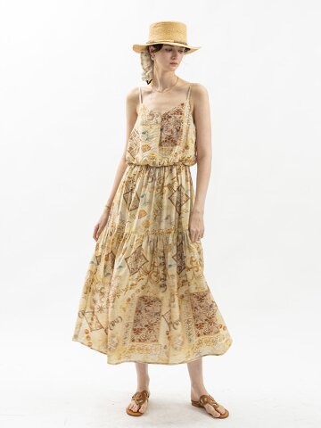 WD_Ethnic patchwork slip dress_BROWN