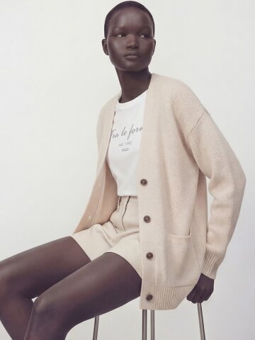 Suri Alpaca Heavy Cardigan _Cream