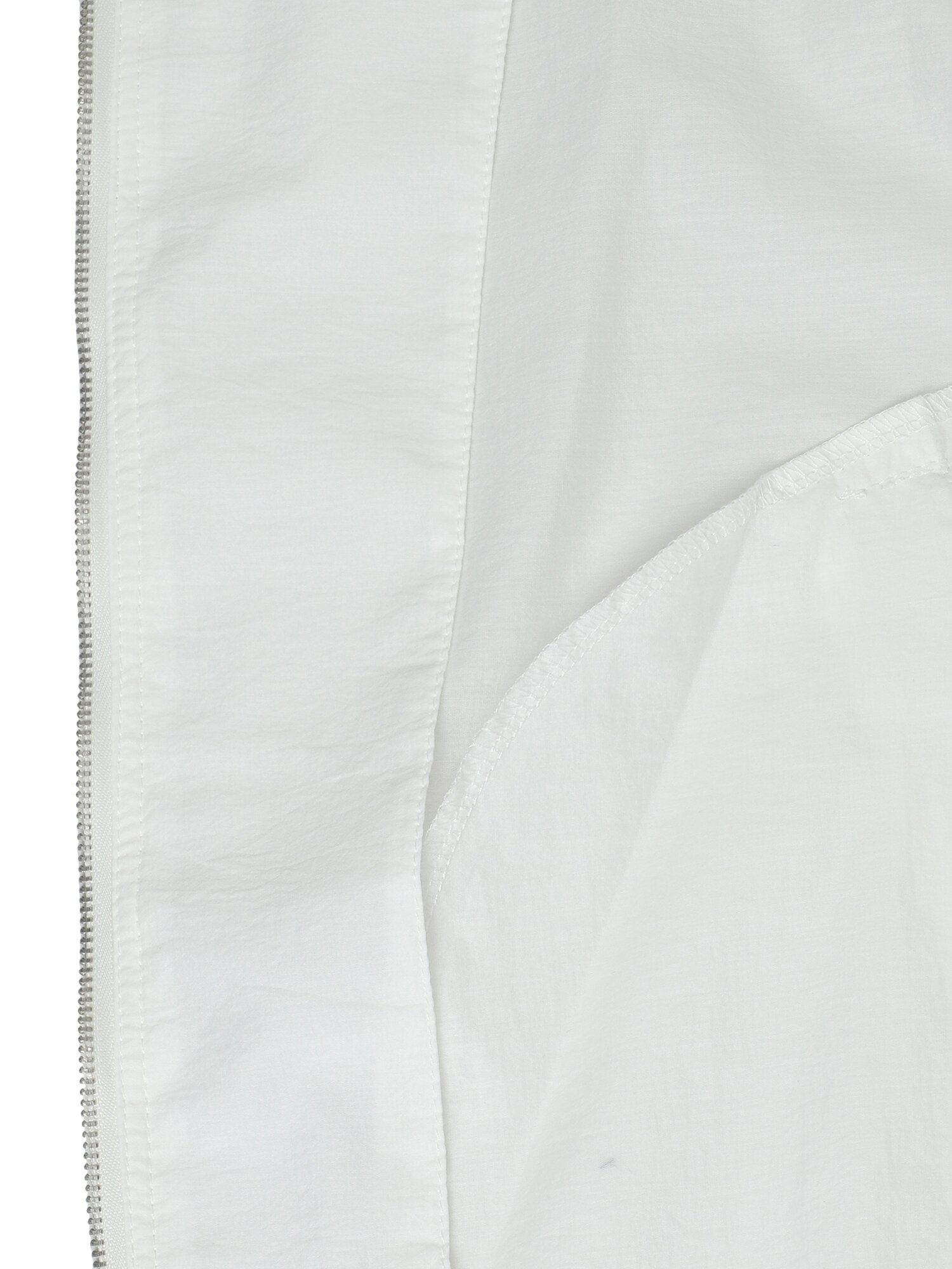 코튼 블렌드 하이넥 집업 점퍼 (WHITE)