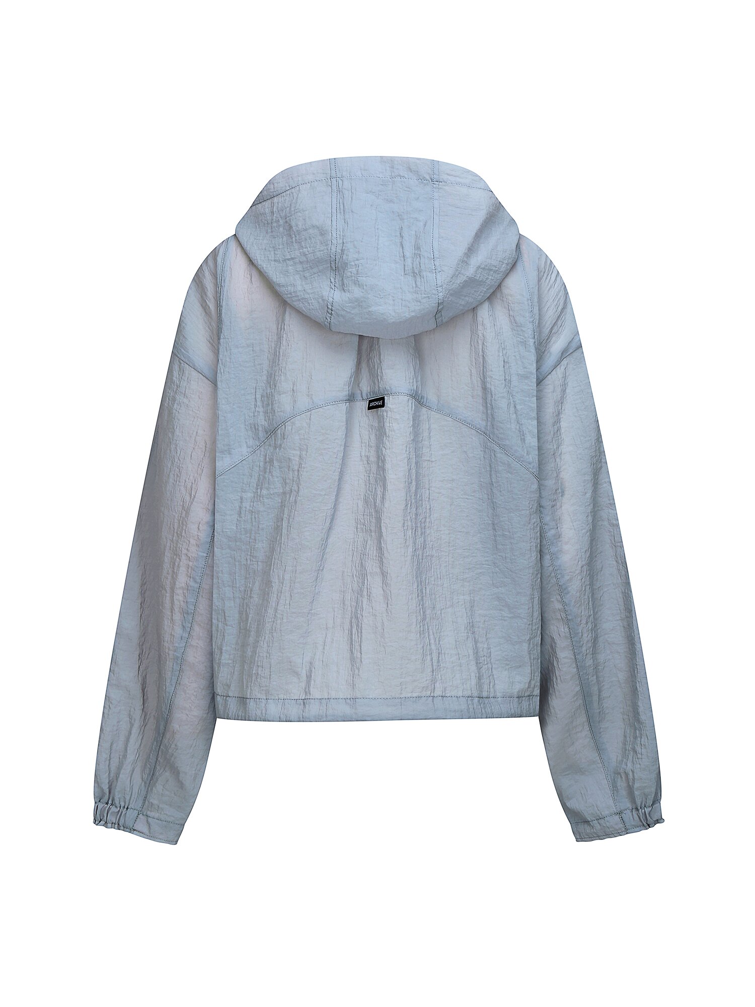디테쳐블 후드 파이핑 점퍼 (LIGHT GREY)