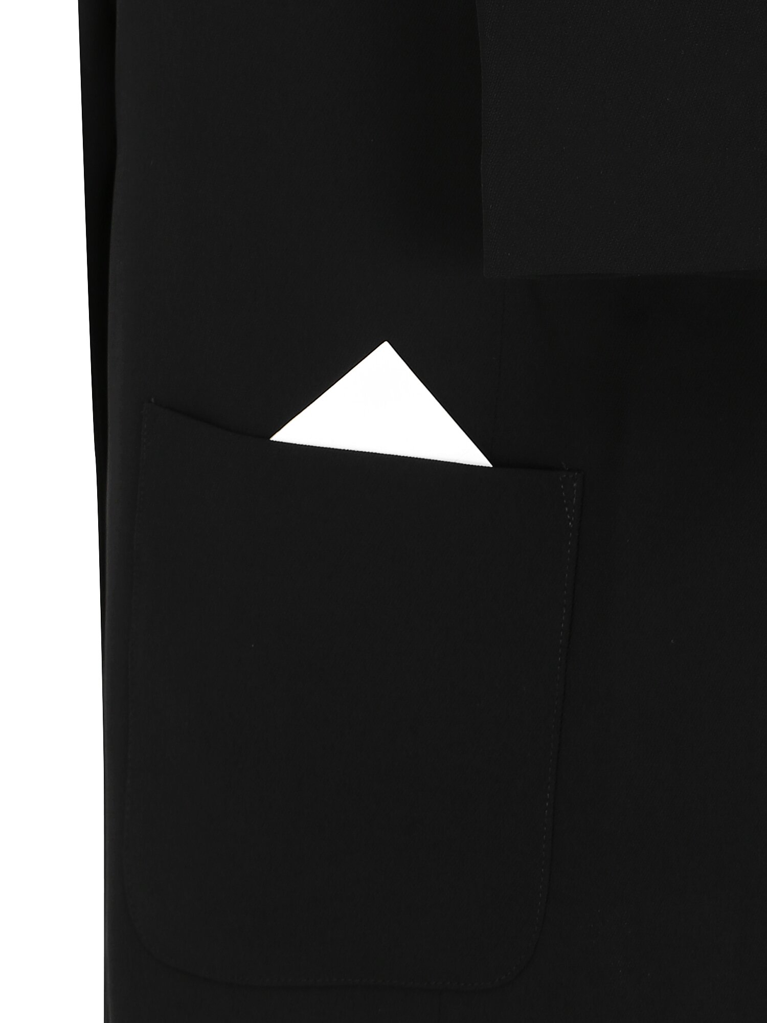 포켓 하프 슬리브 투버튼 재킷 (BLACK)