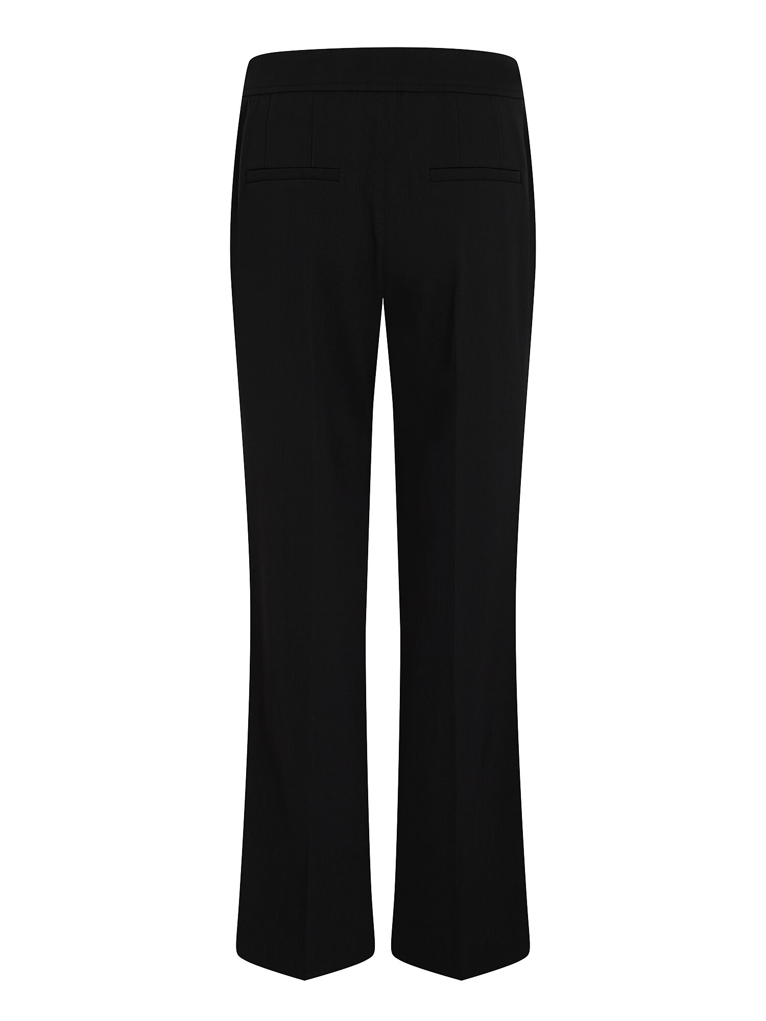 메탈 장식 슬림 부츠컷 팬츠 (BLACK)