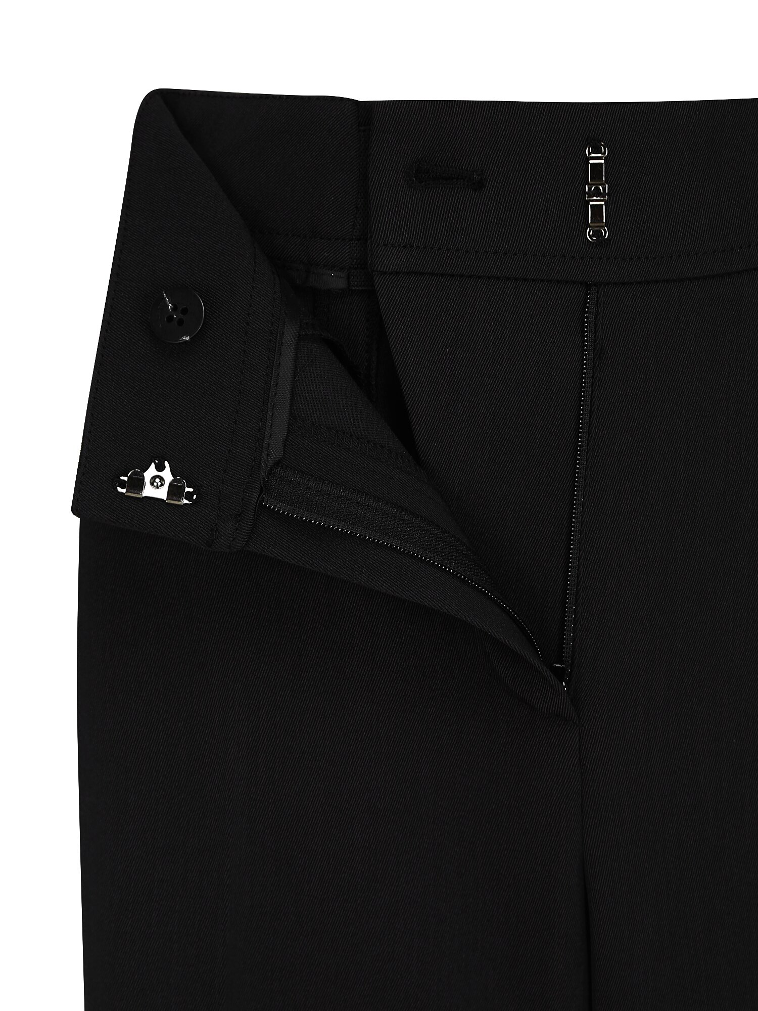 메탈 장식 슬림 부츠컷 팬츠 (BLACK)