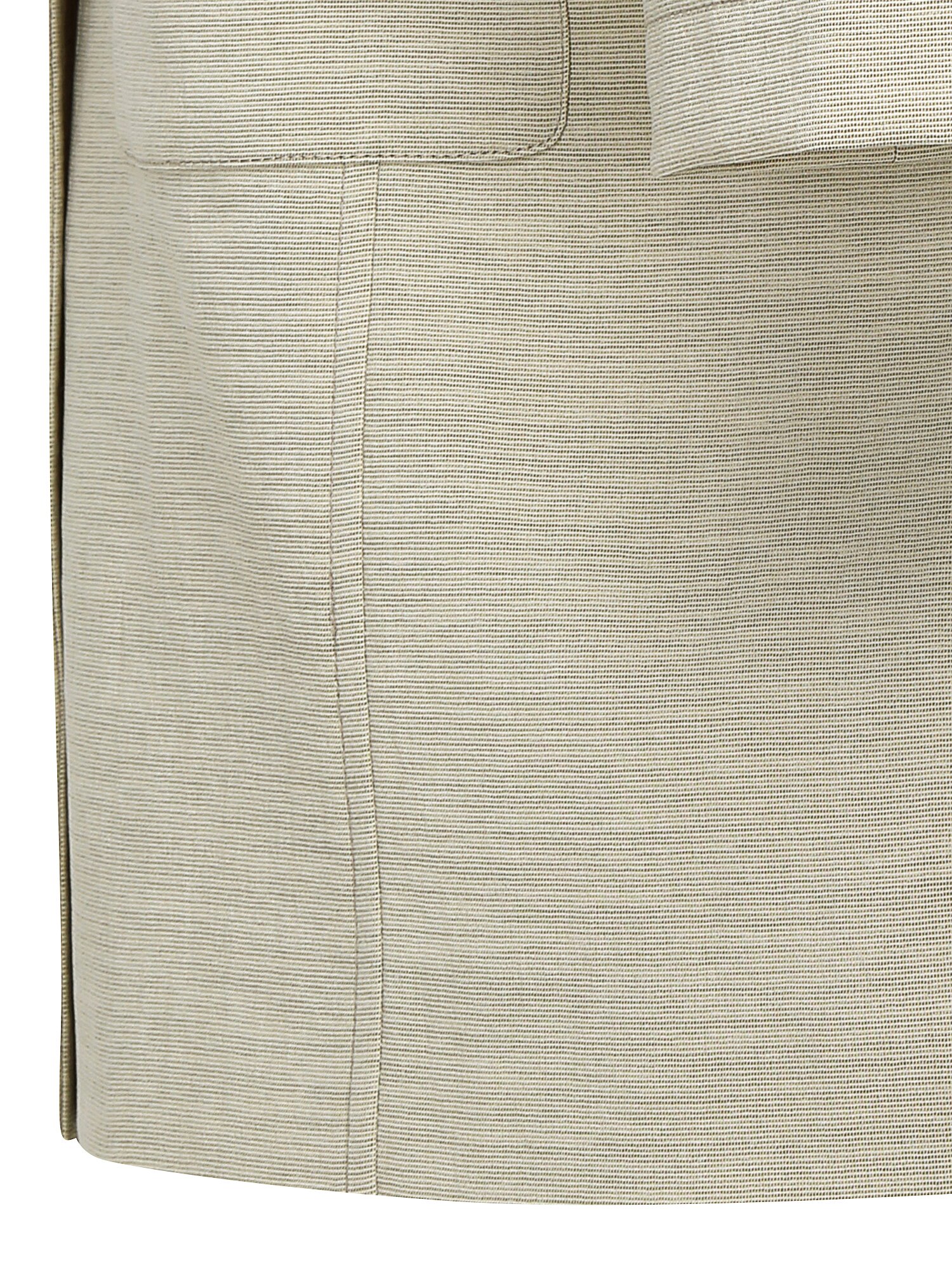 포켓 오픈 칼라 크롭 재킷 (KHAKI BEIGE)