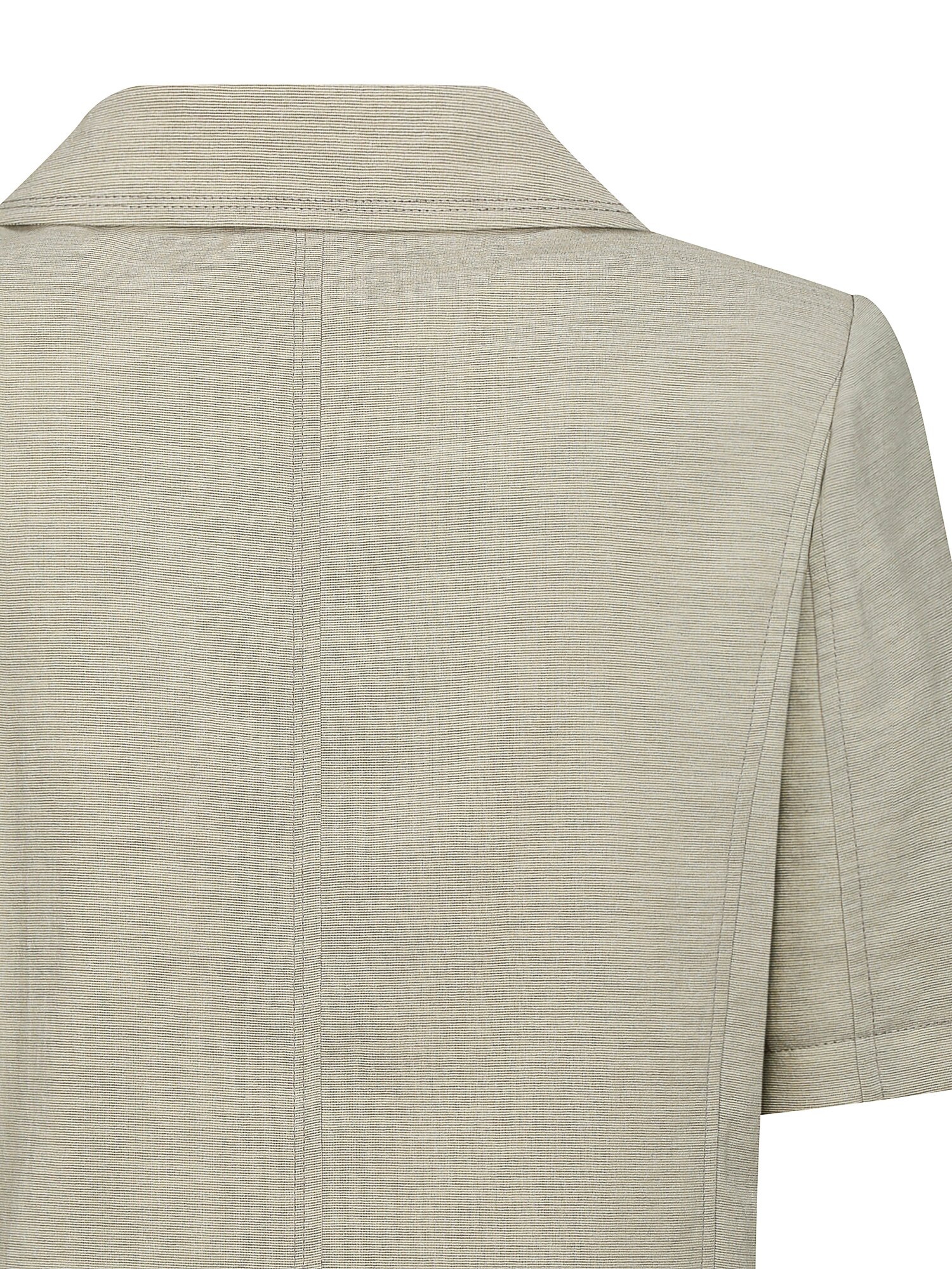 포켓 오픈 칼라 크롭 재킷 (KHAKI BEIGE)