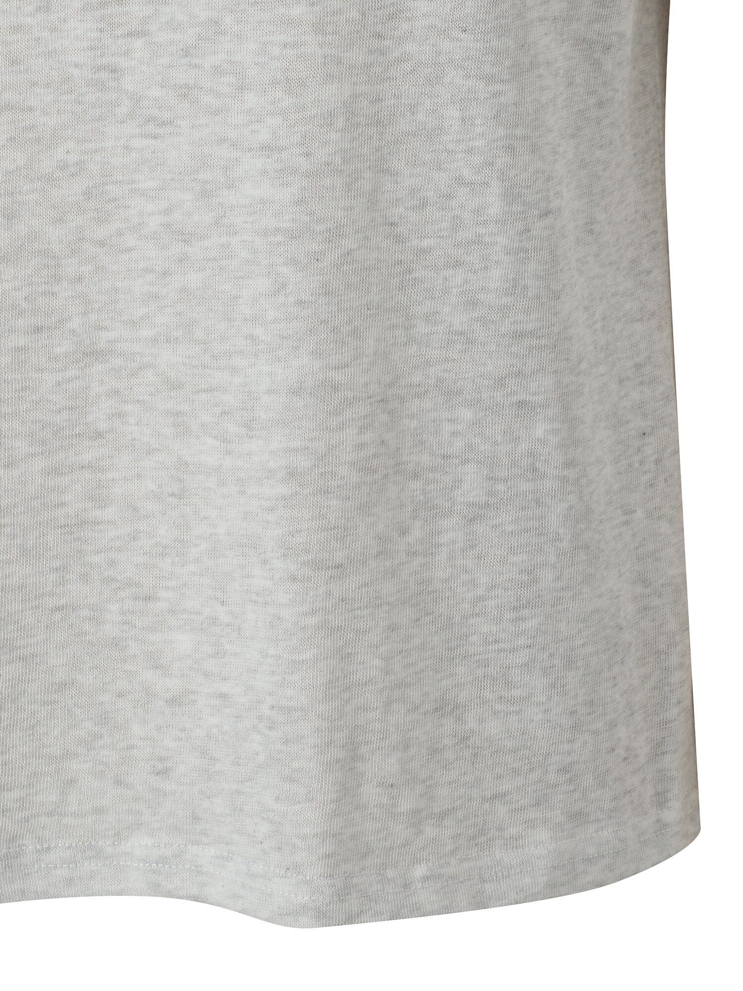 린넨 블렌드 큐빅 레터링 티셔츠 (GREY)
