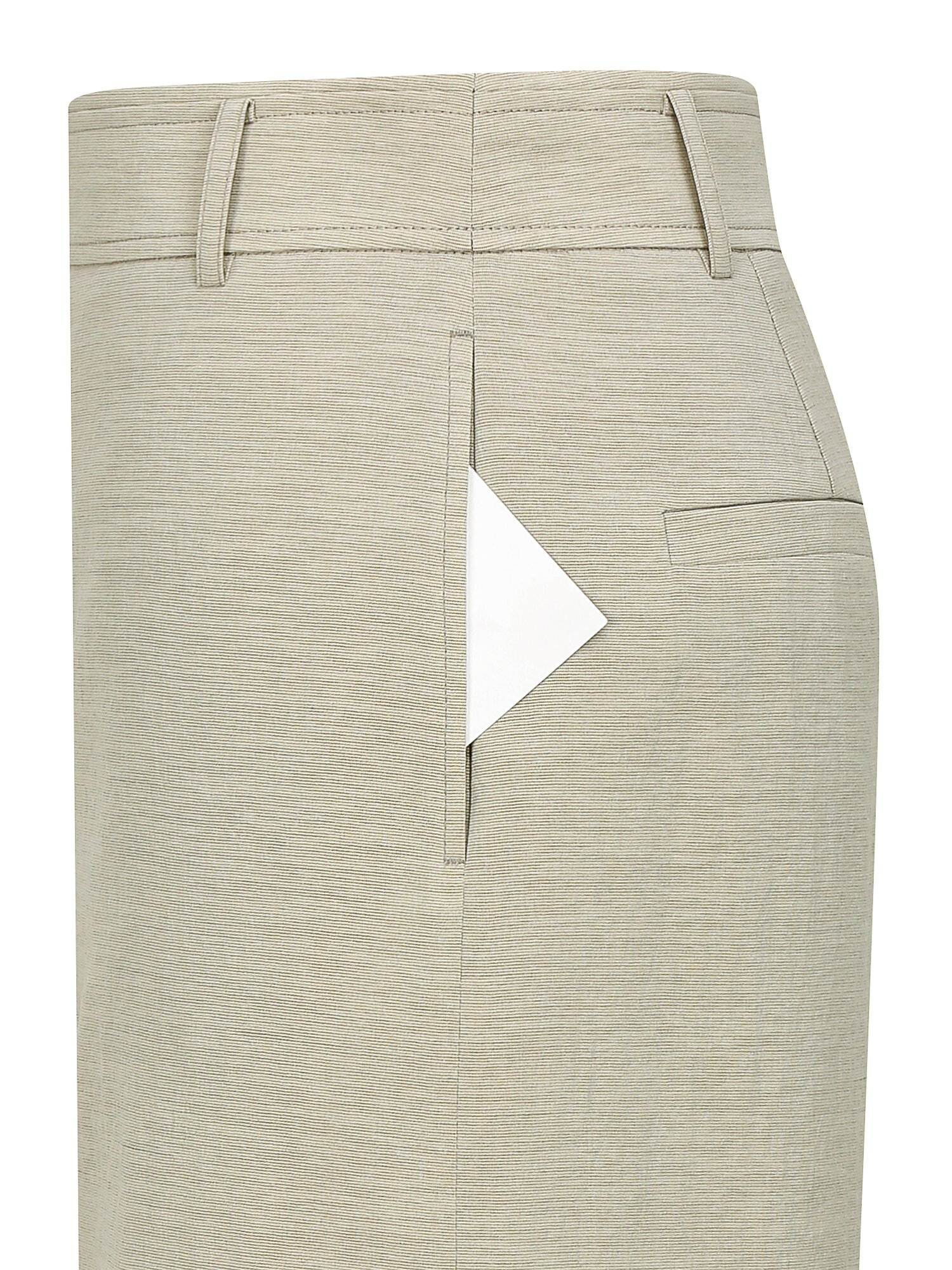 백 슬릿 H라인 롱 스커트 (KHAKI BEIGE)