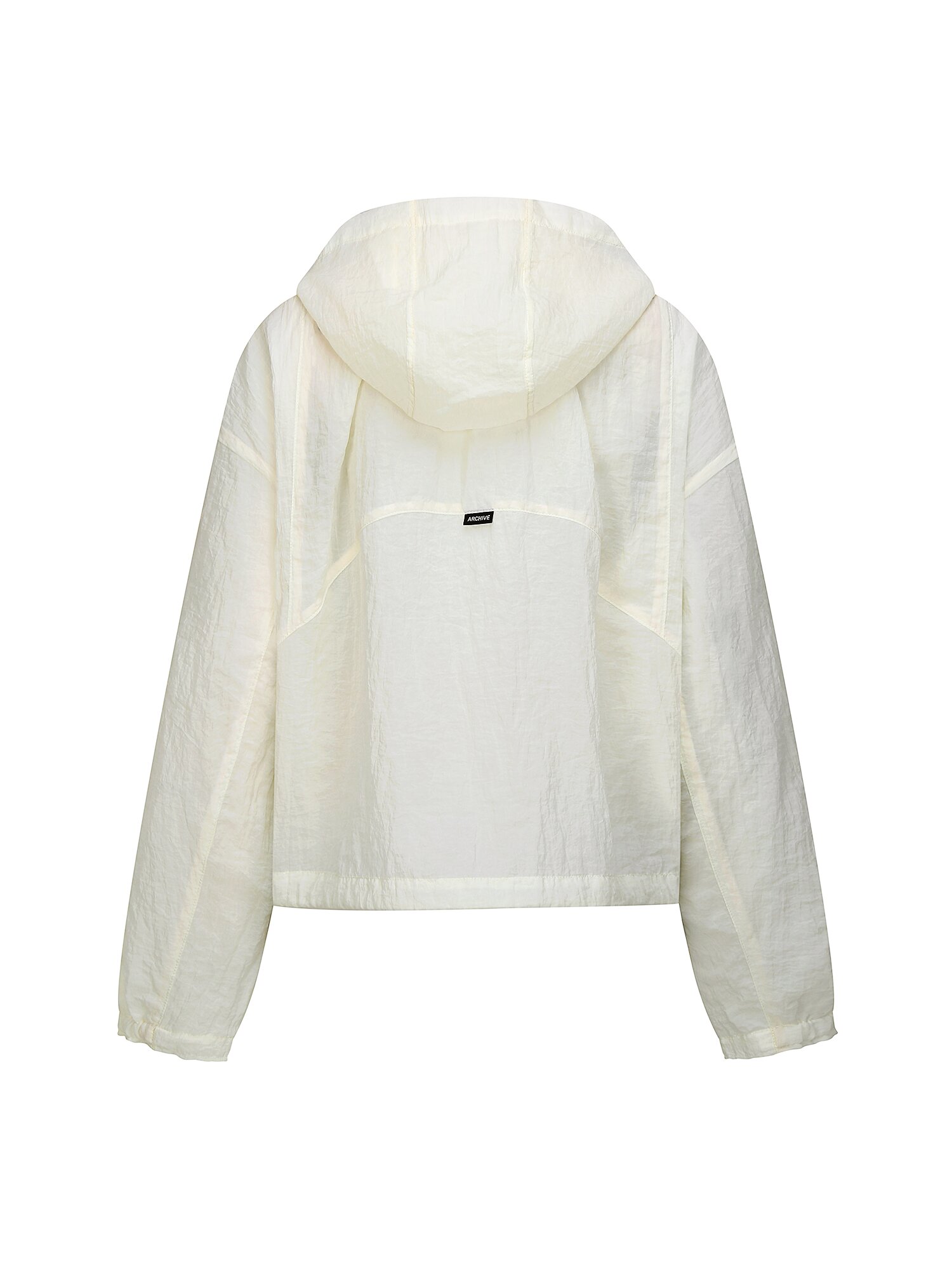 디테쳐블 후드 파이핑 점퍼 (WHITE)