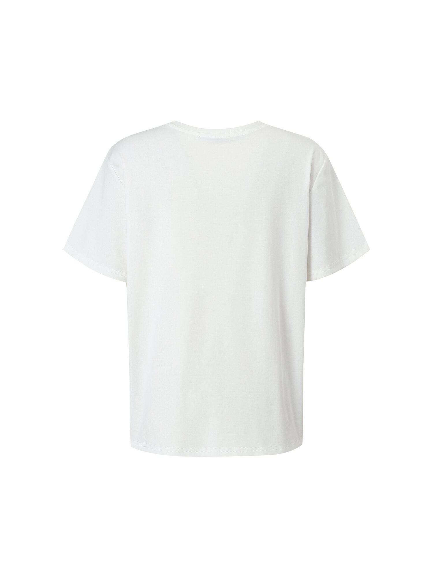 스판 블렌드 레터링 티셔츠 (WHITE)
