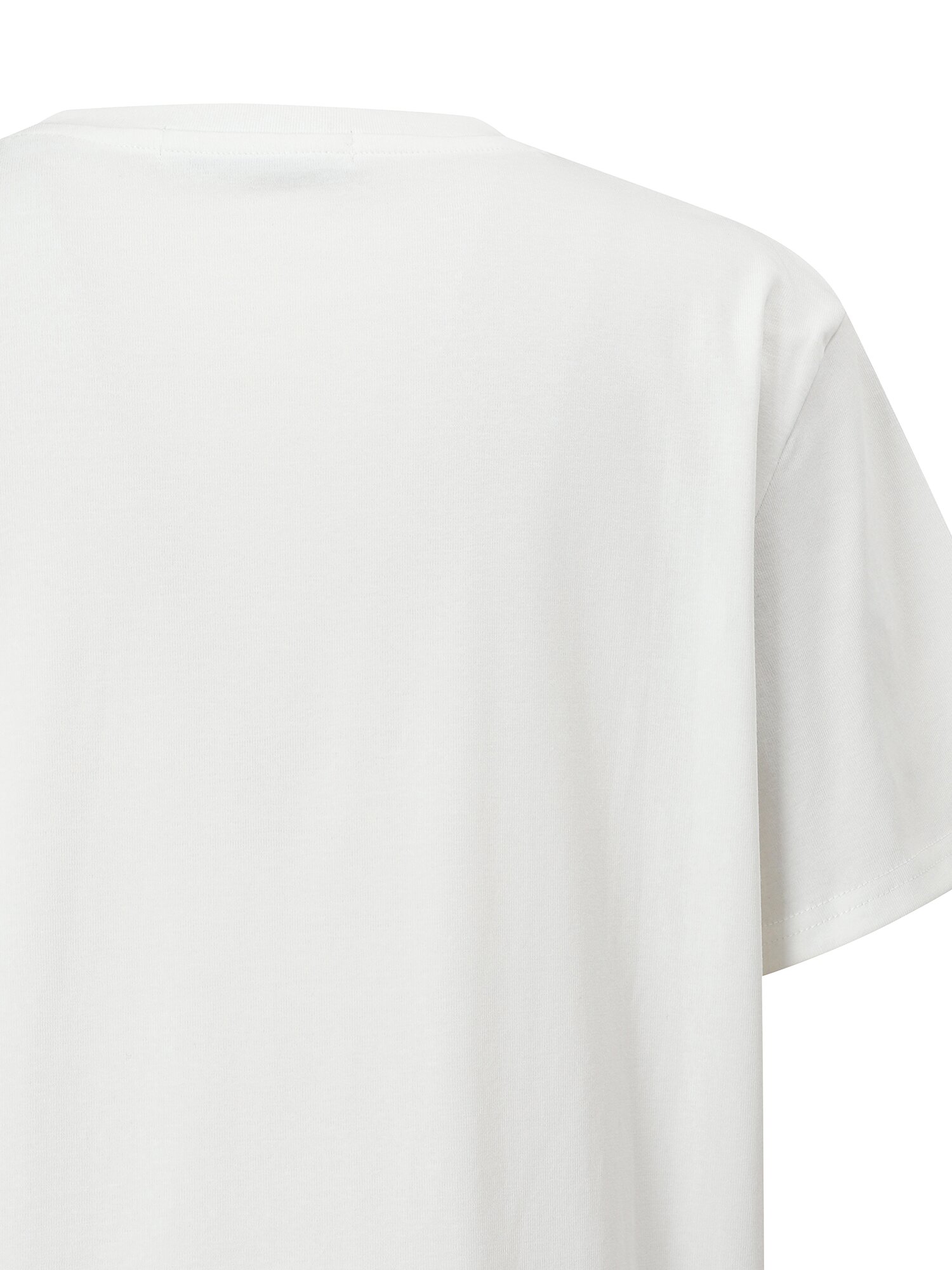 스판 블렌드 아트워크 라운드넥 티셔츠 (WHITE)