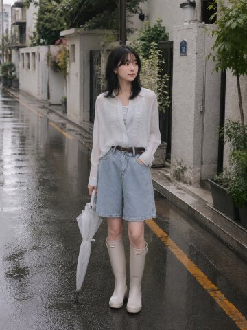 슬리브리스 레이어드 셔츠 블라우스 