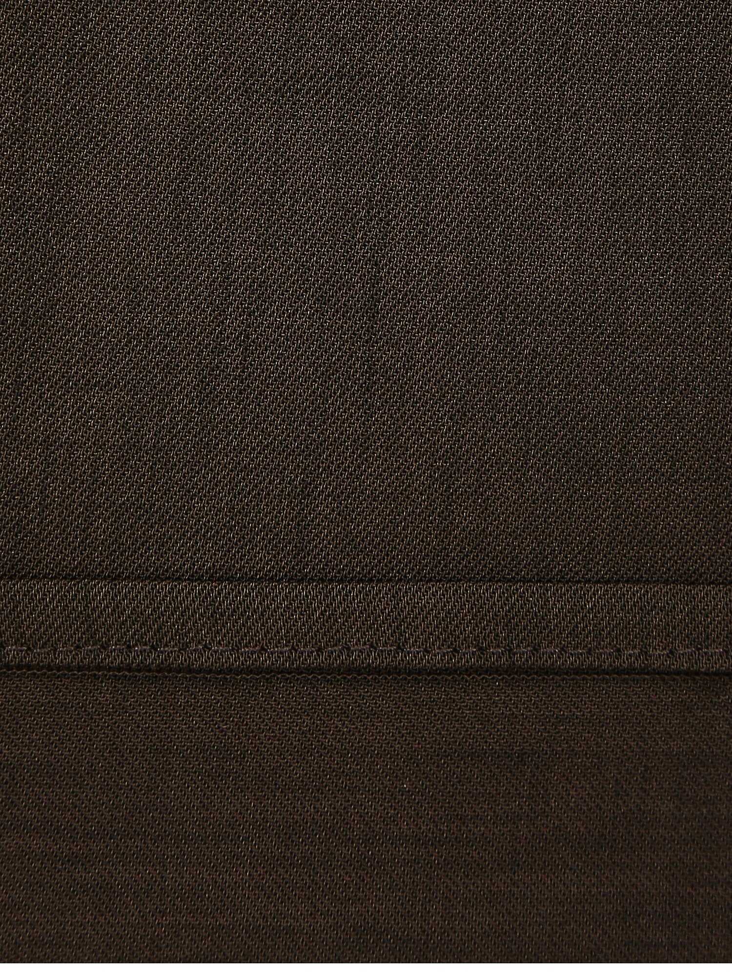 스티치 와이드 칼라 블라우스 (BROWN)