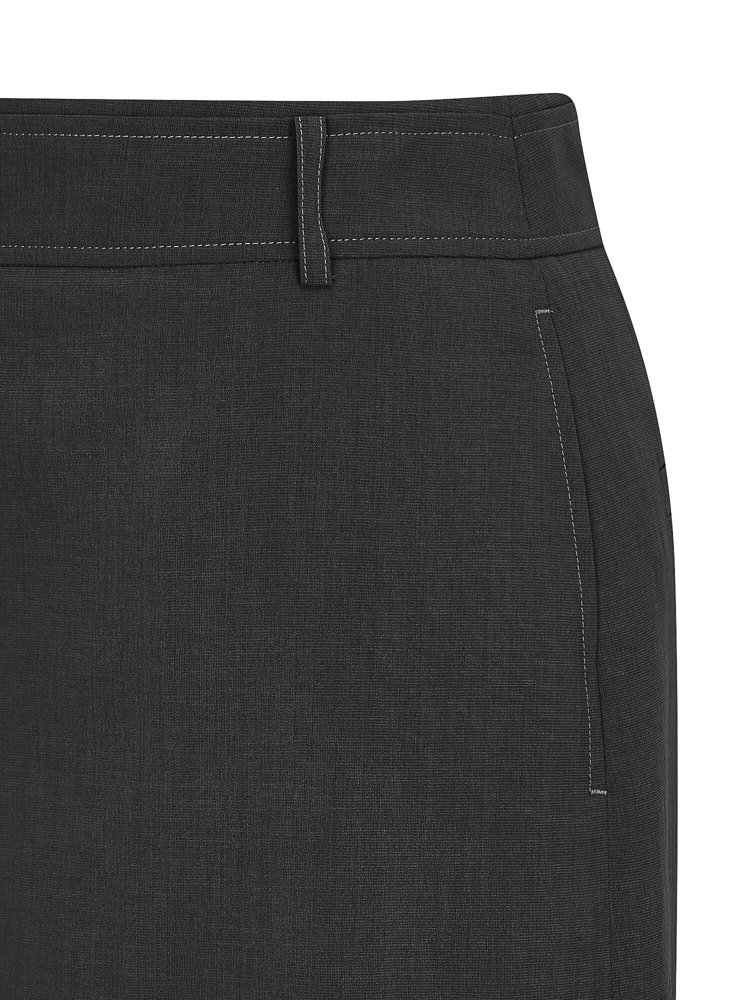 백 슬릿 H라인 롱 스커트 (DARK GREY)