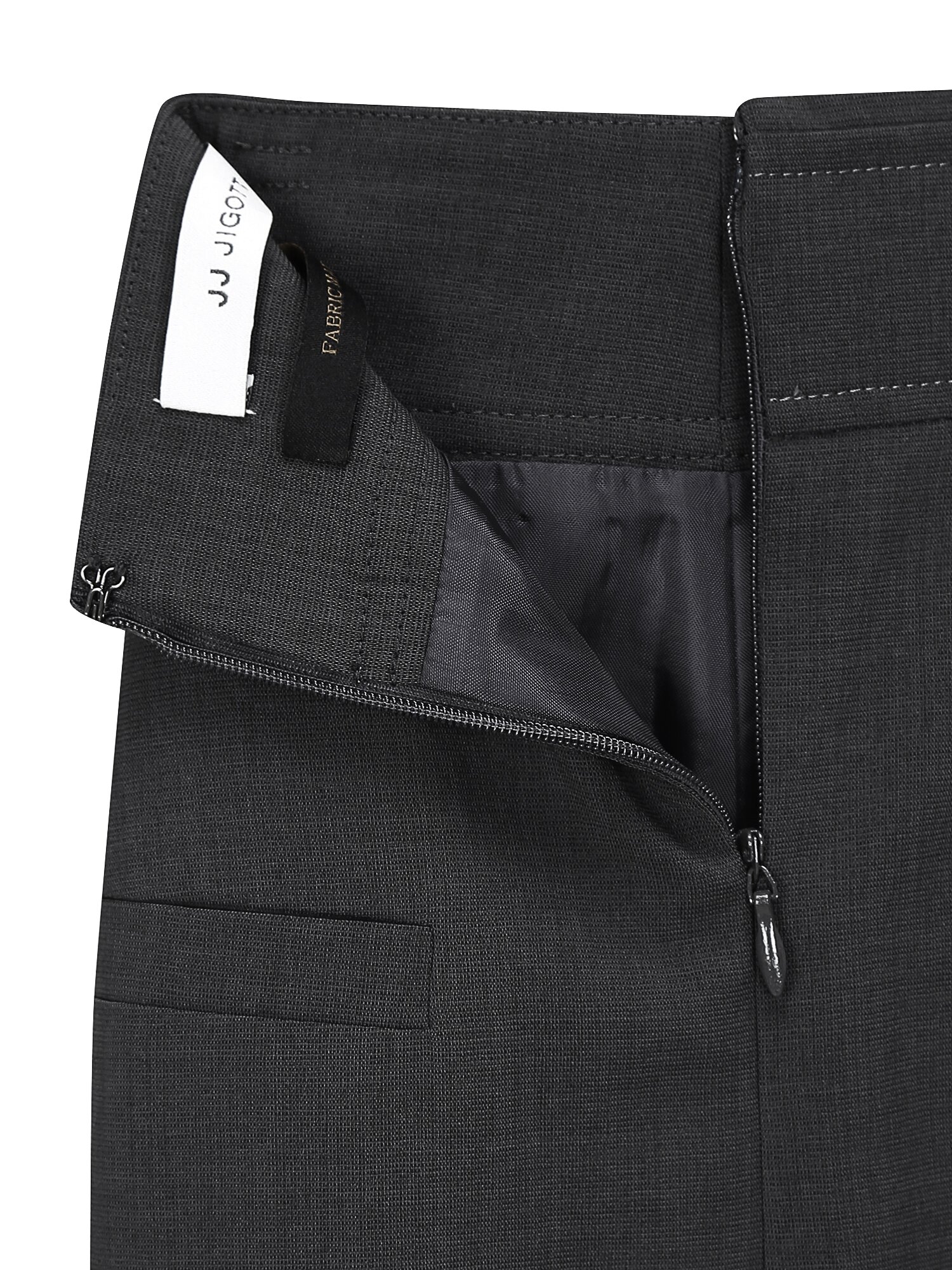 백 슬릿 H라인 롱 스커트 (DARK GREY)