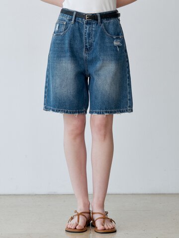 STANDARD 5 LENGTH DENIM SHORTS (DBL)
