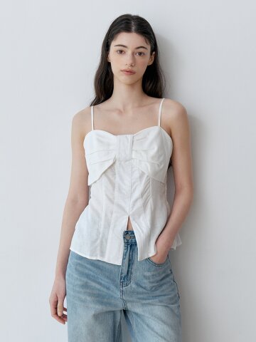 RIBBON STRAP BUSTIER TOP (IV)