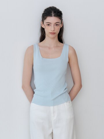 COOL STRETCH S SLEEVELESS KNIT (4COLOR)