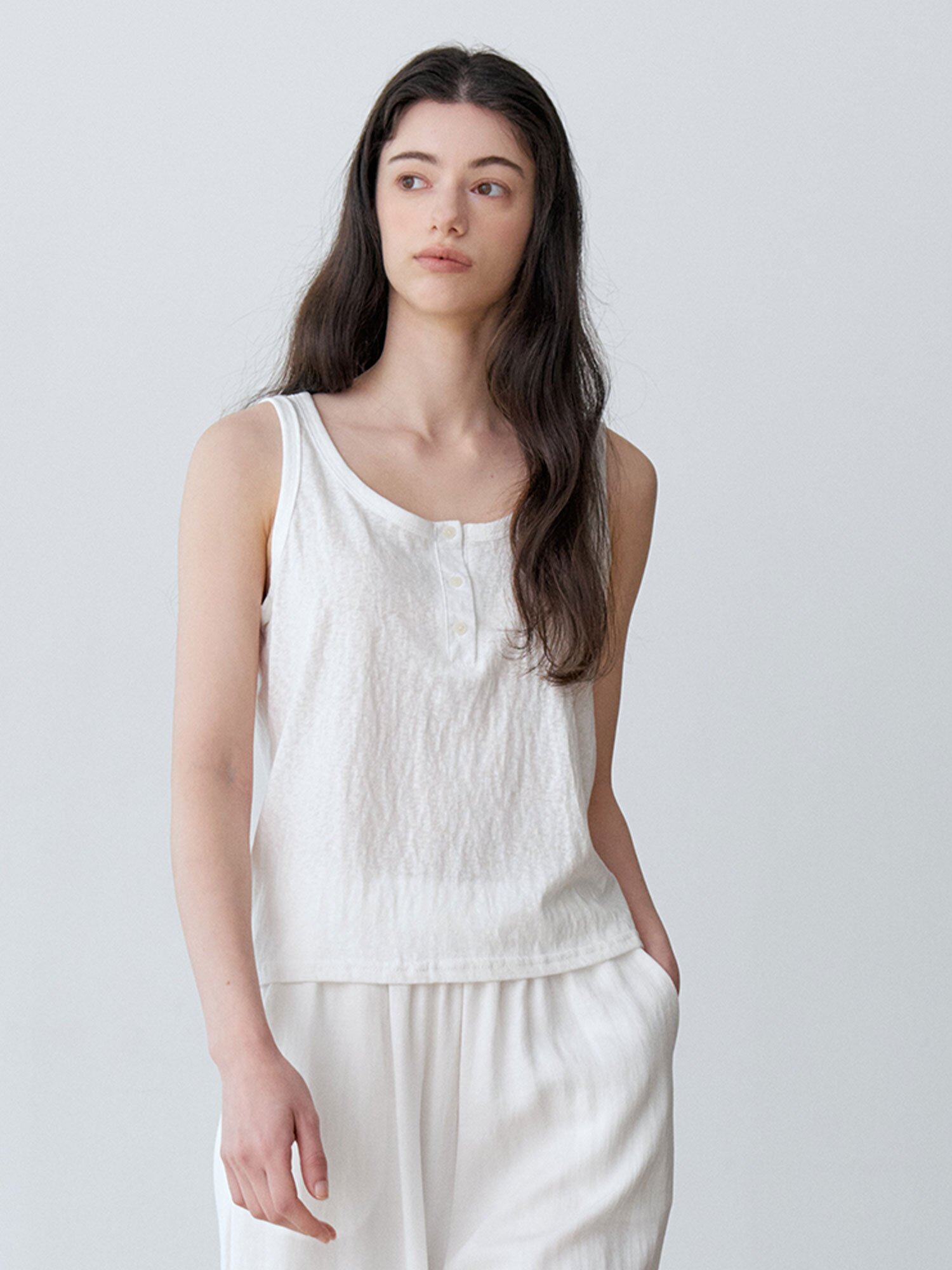 [여름 데일리 나시] DRY HENLEY SLEEVELESS TEE (IV)