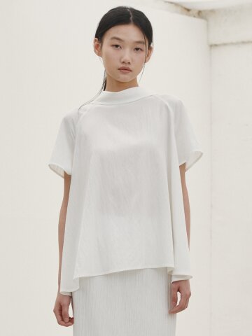 투웨이 플레어 블라우스 - 아이보리 / Two-way Flare Blouse - Ivory