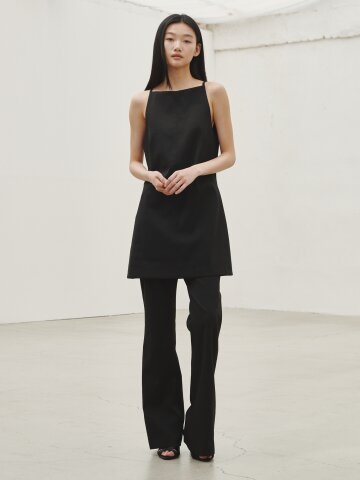 홀터넥 슬리브리스 - 블랙  / Halter Neck Sleeveless - Black