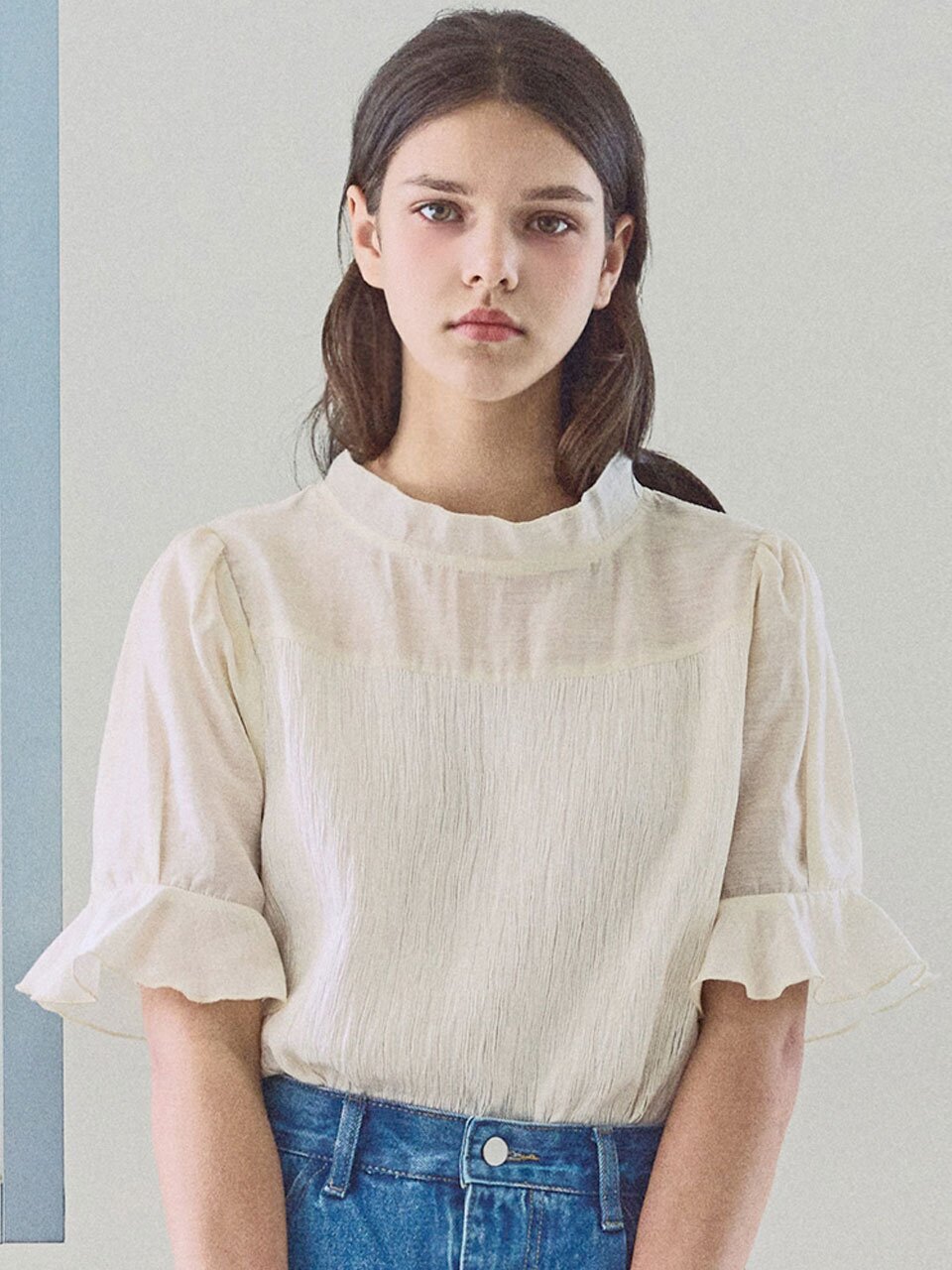 [3차] Mixed layered blouse_2 Colors