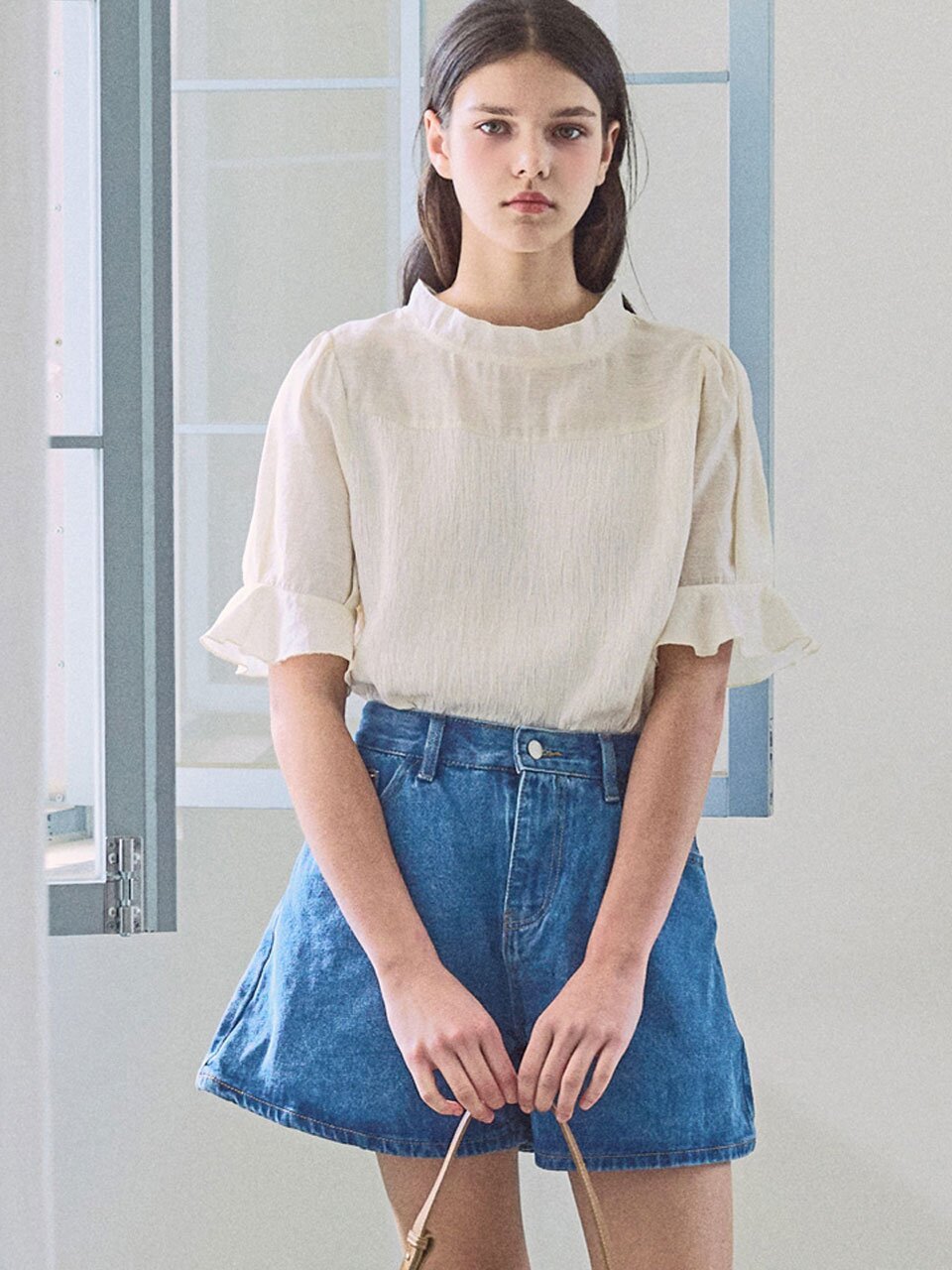 [3차] Mixed layered blouse_2 Colors