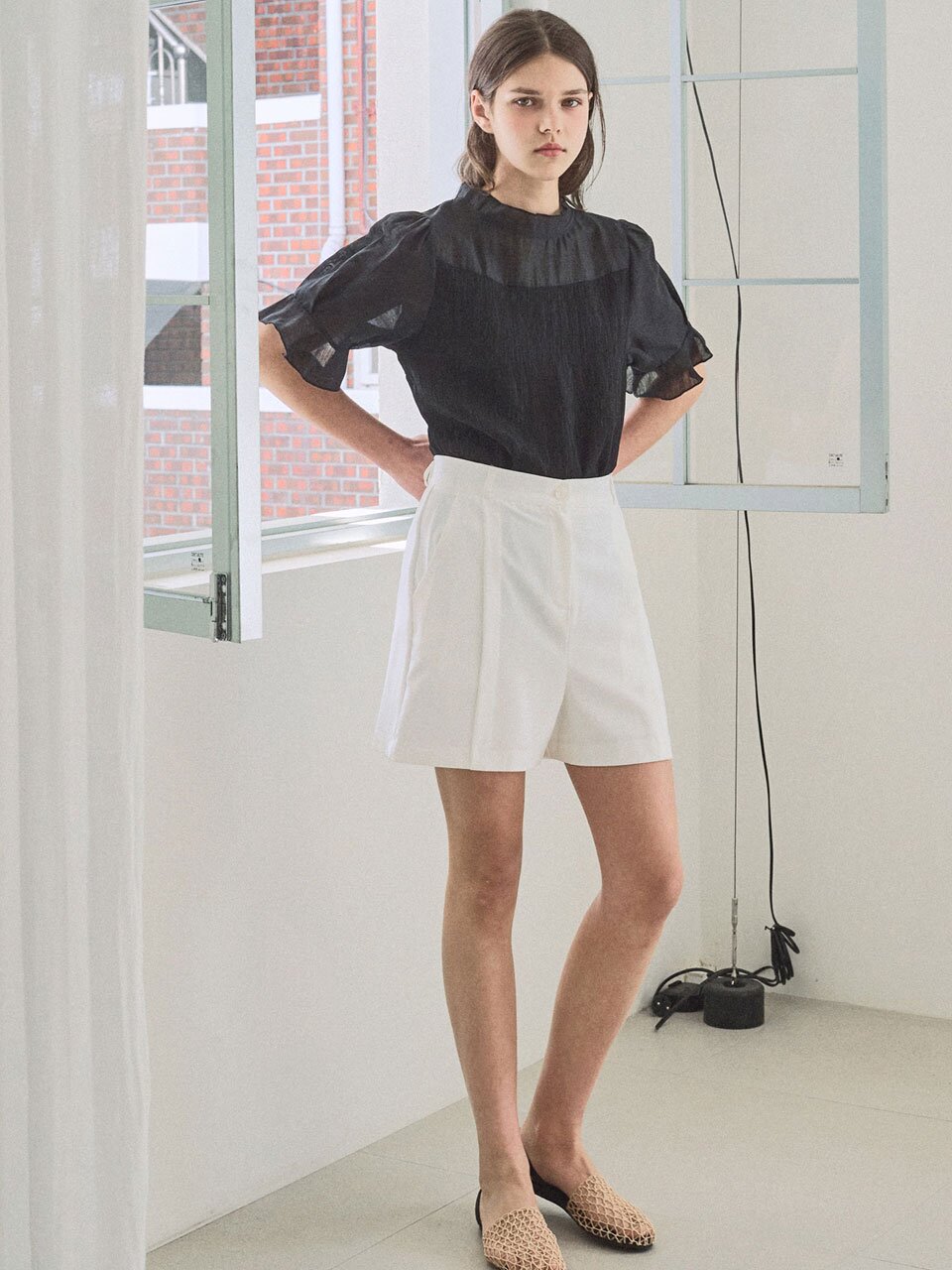 [3차] Mixed layered blouse_2 Colors