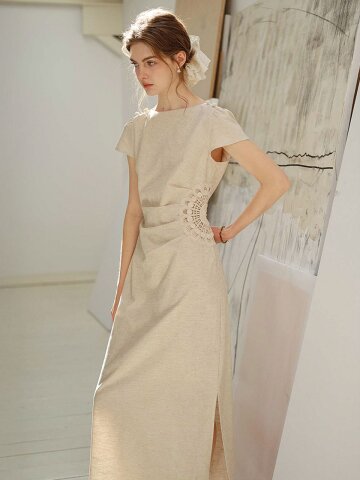 SR_Applique waist dress