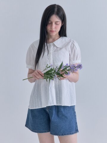 [메종르하르] 히아신스 레이스 블라우스 1color
