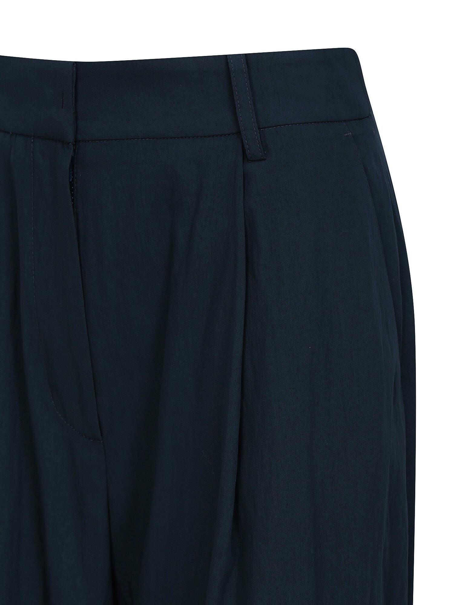 벨티드 원턱 와이드 팬츠 (NAVY)