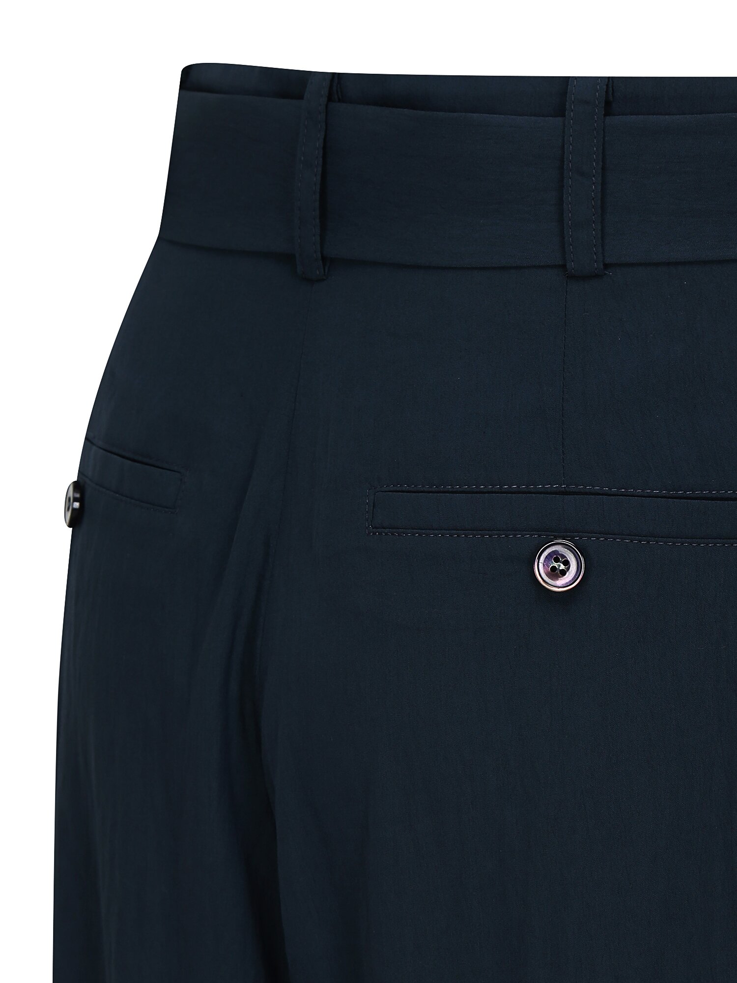 벨티드 원턱 와이드 팬츠 (NAVY)