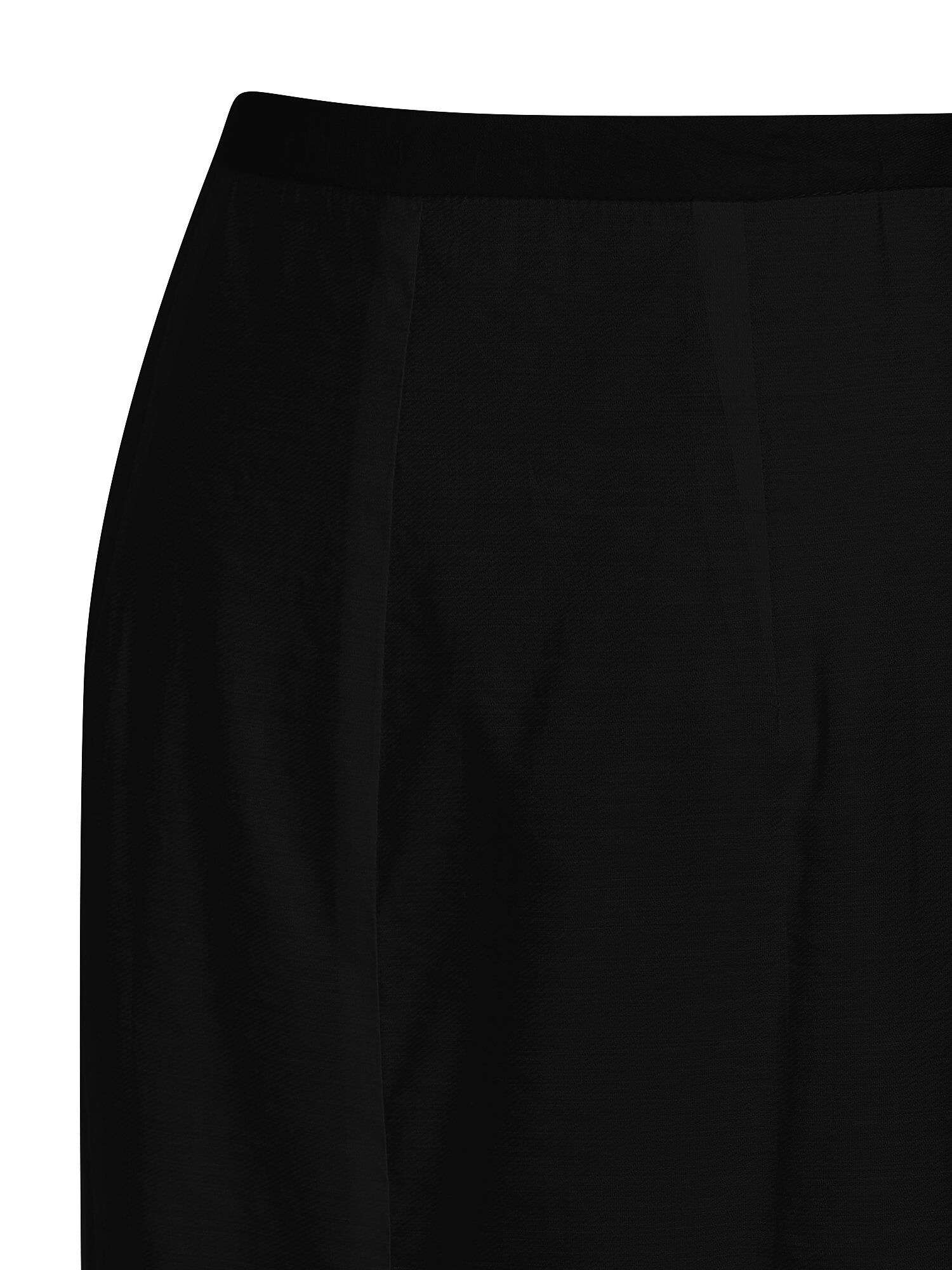 시스루 백 슬릿 H라인 스커트 (BLACK)