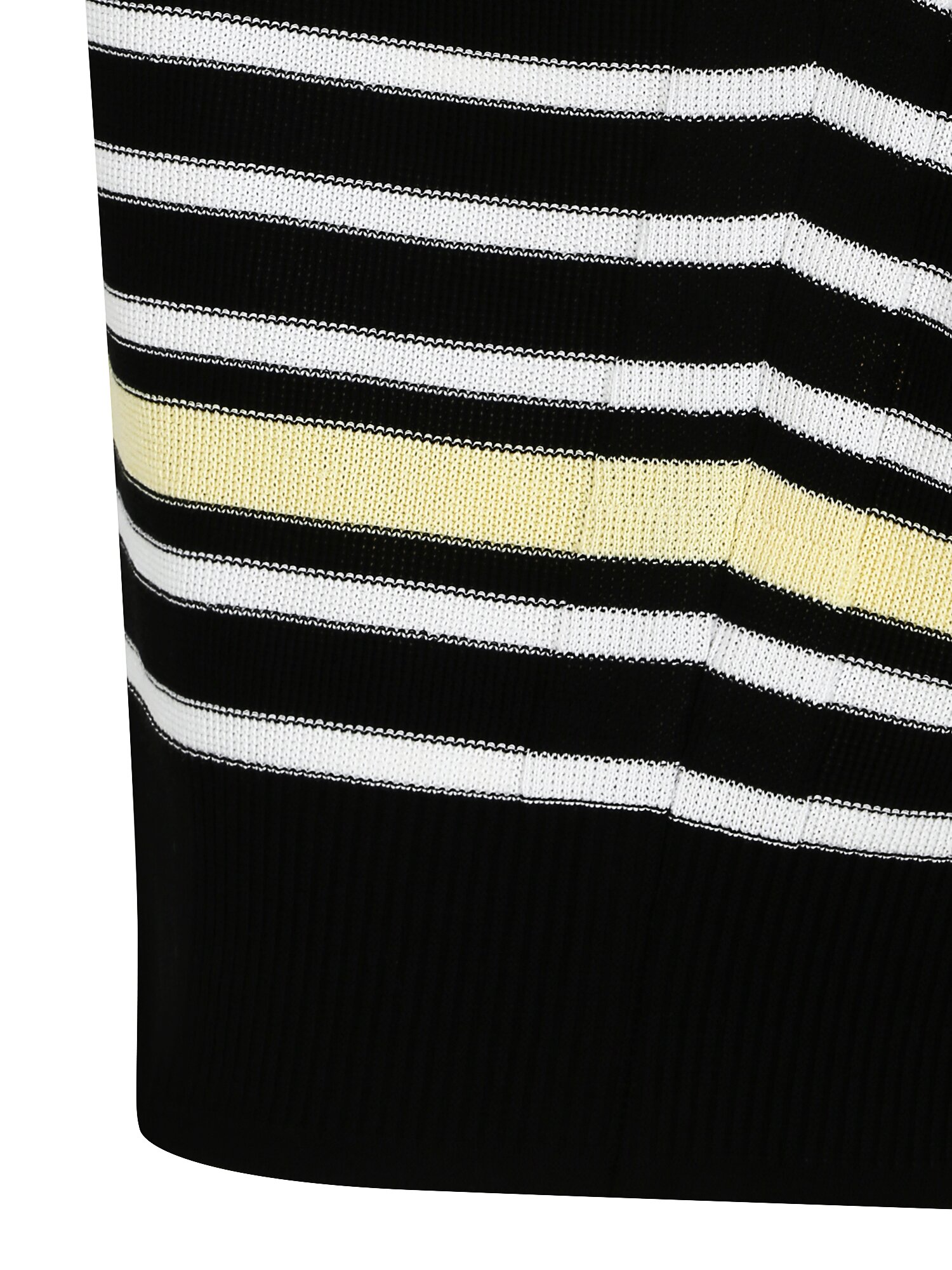 스트라이프 캡 슬리브 풀오버 니트 (STRIPE BLACK)