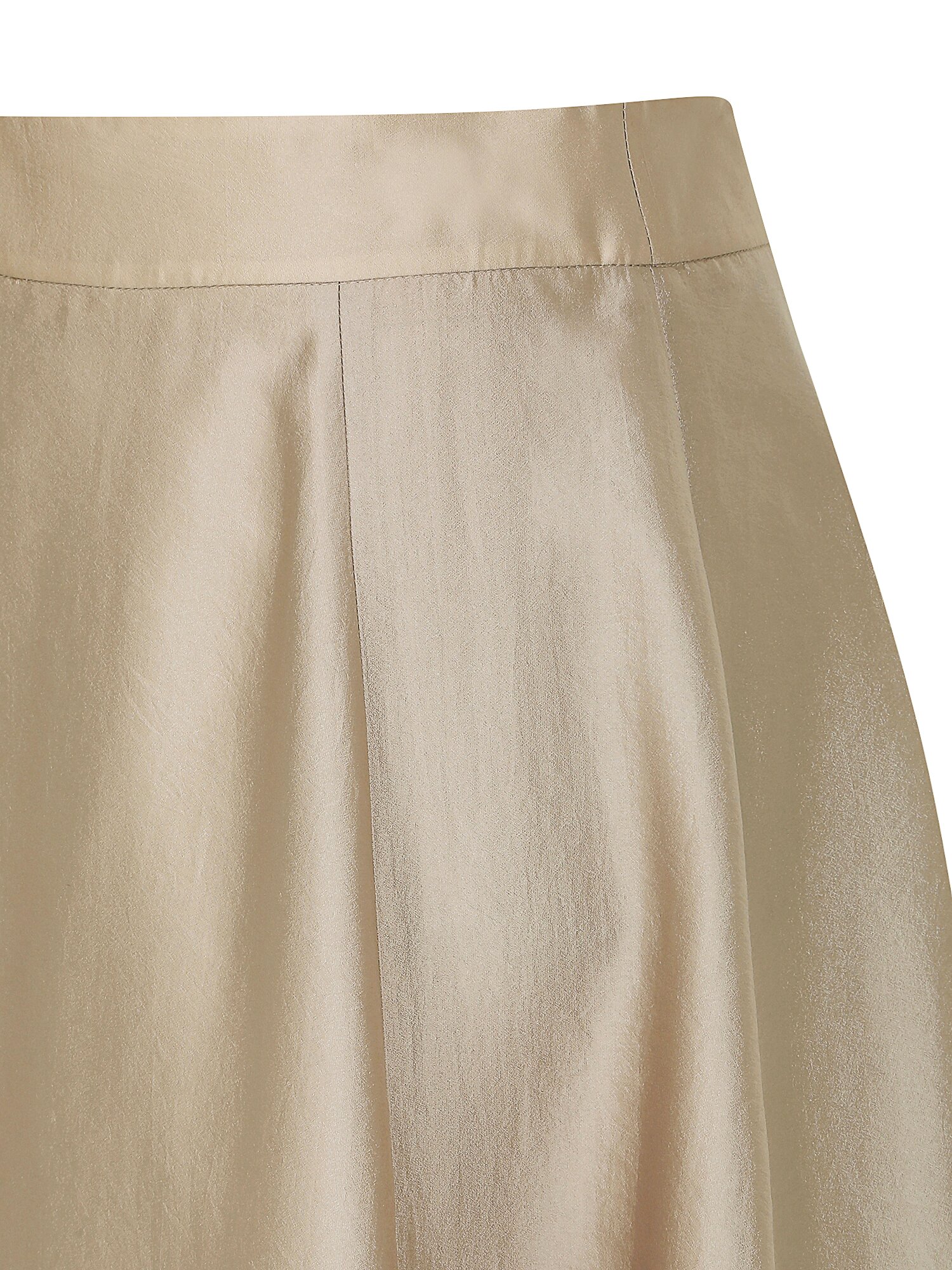 실키 펀칭 플레어 스커트 (BEIGE)