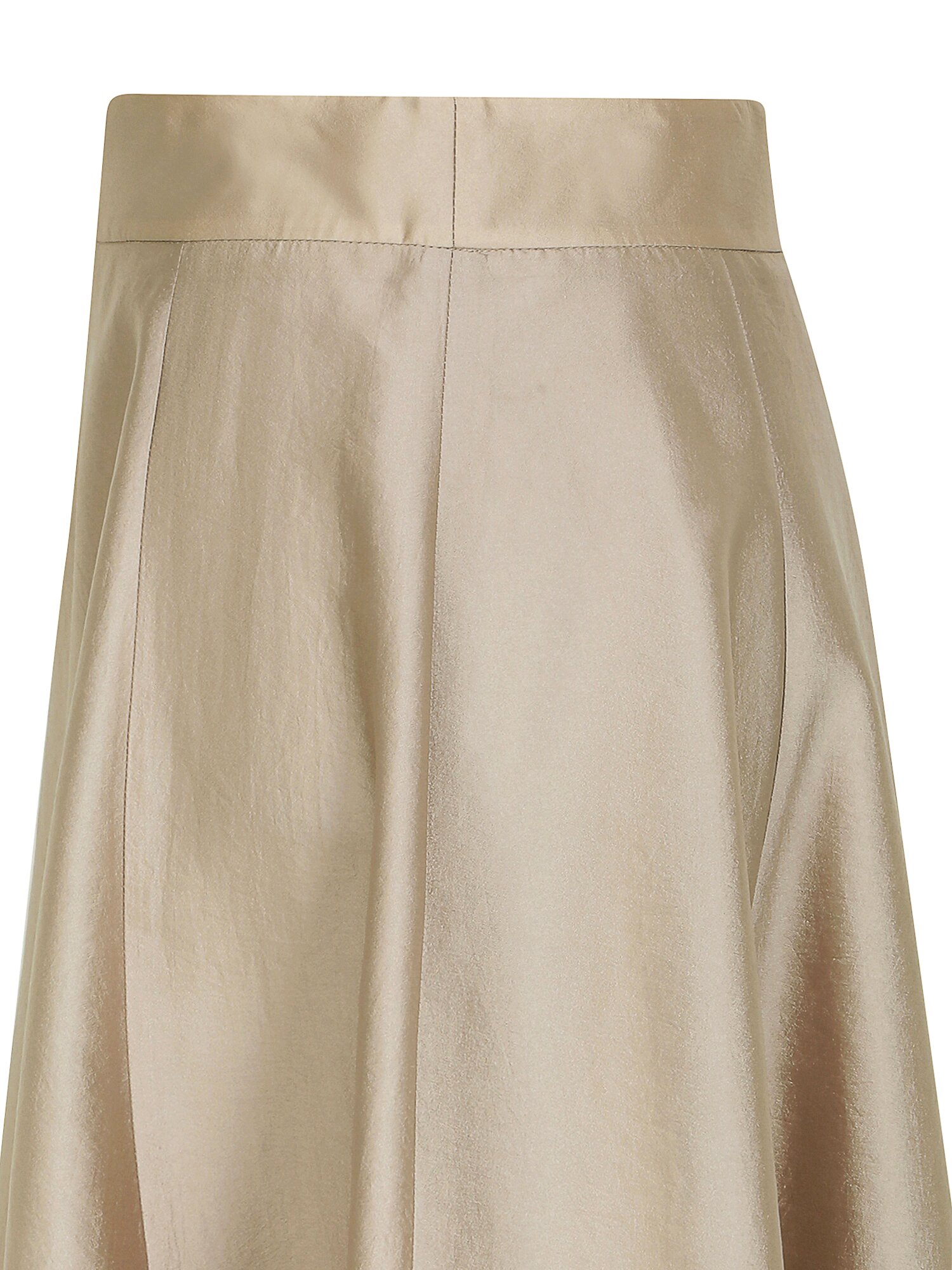 실키 펀칭 플레어 스커트 (BEIGE)