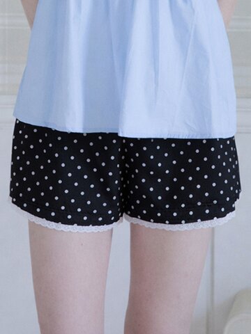 DARLING DOT HALF PANTS_BLACK