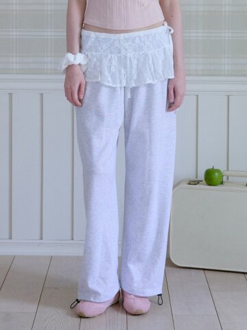 POSY PETAL LAYERED MINI SKIRT_WHITE
