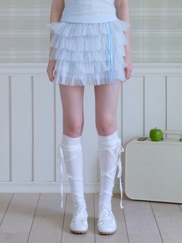 DREAMY LACE TIERED SKIRT_SKY BLUE